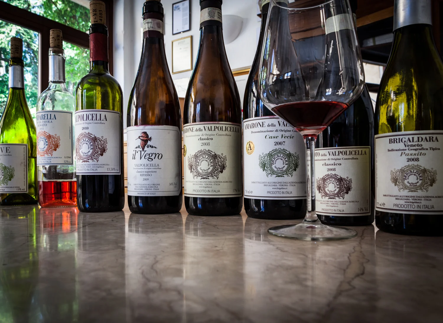 Italy : Veneto : The full lineup at Azienda Agricola Brigaldara