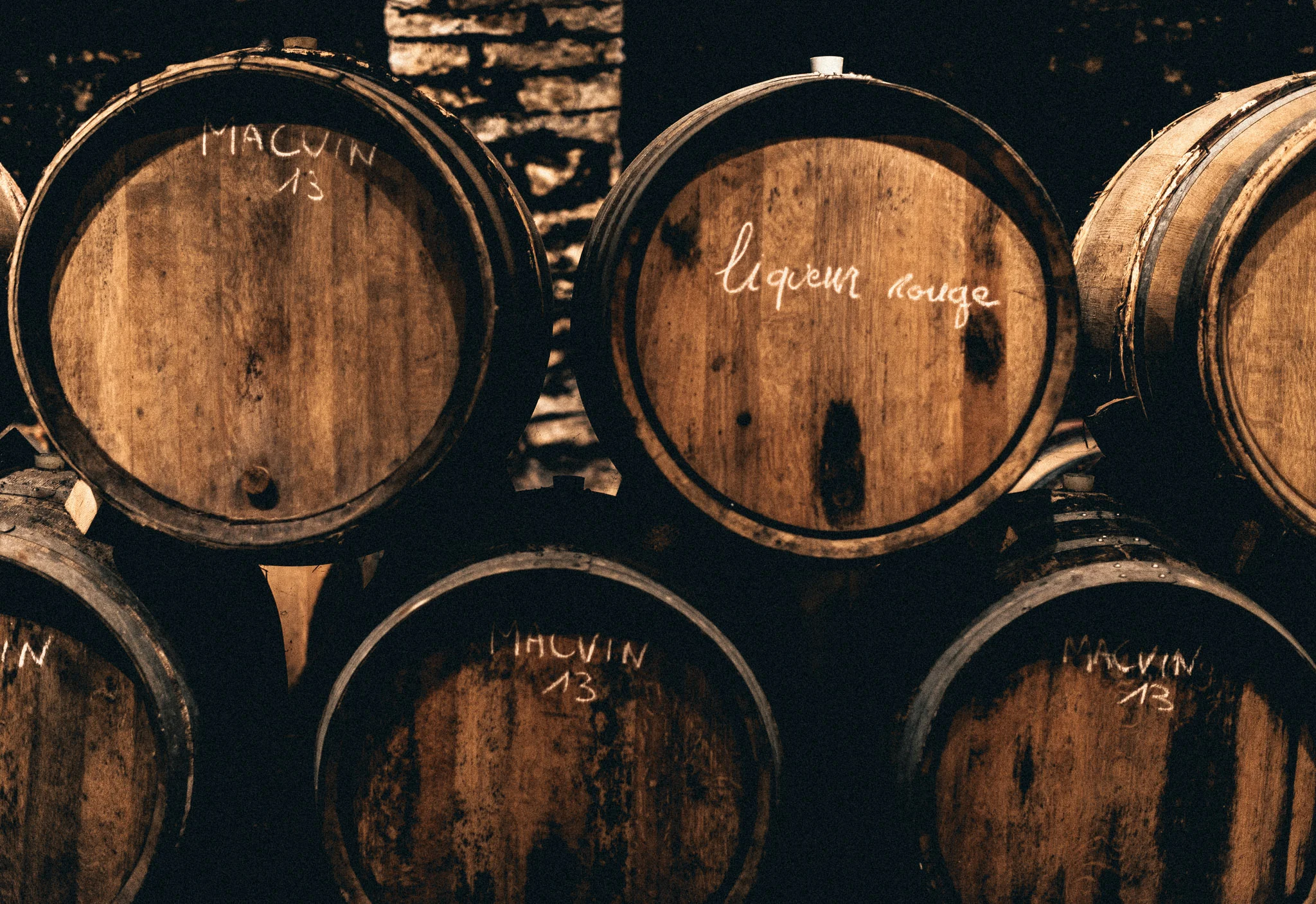 France : Jura : In the cellar at Jean-Luc Mouillard
