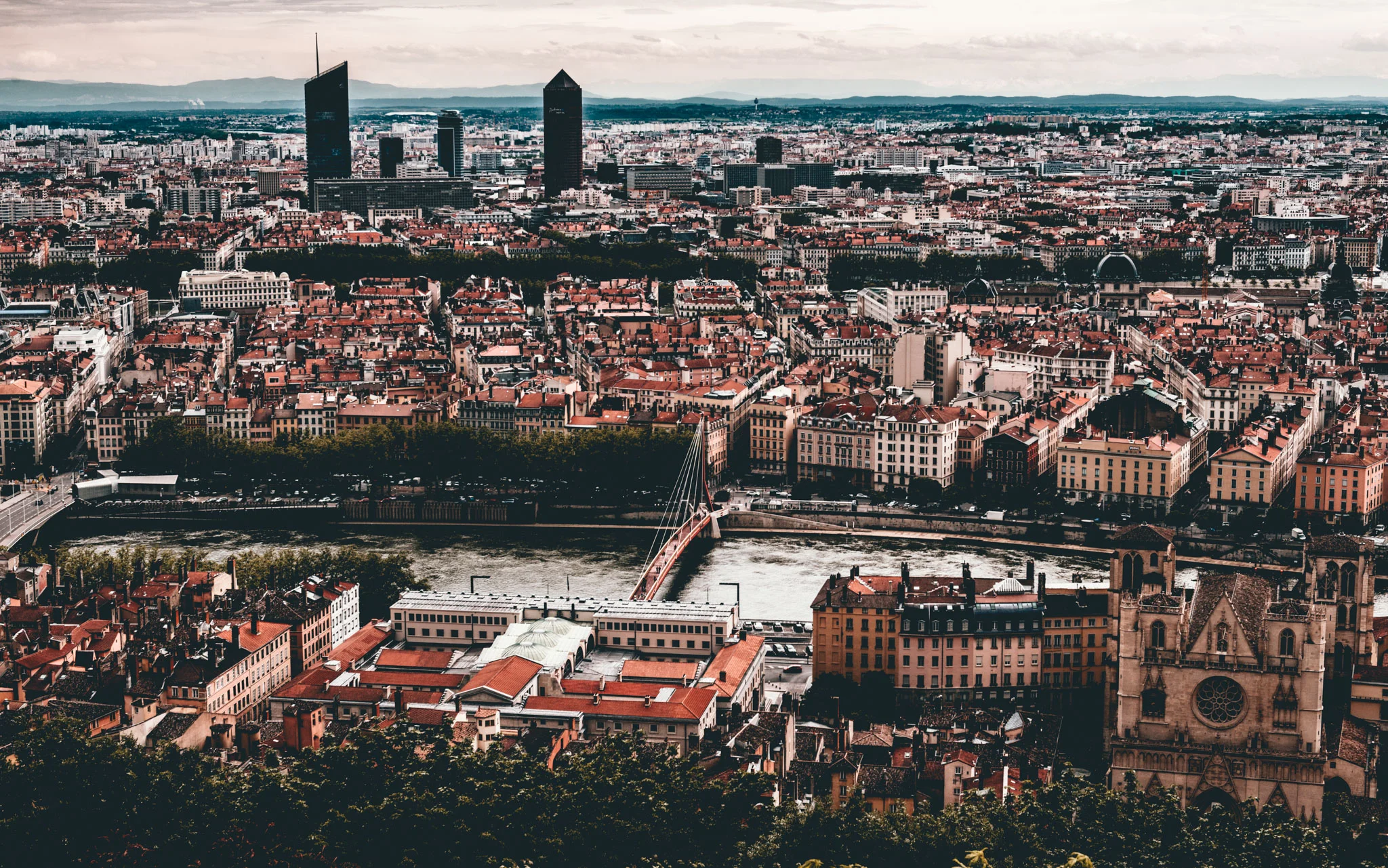 France : Lyon : High above the city