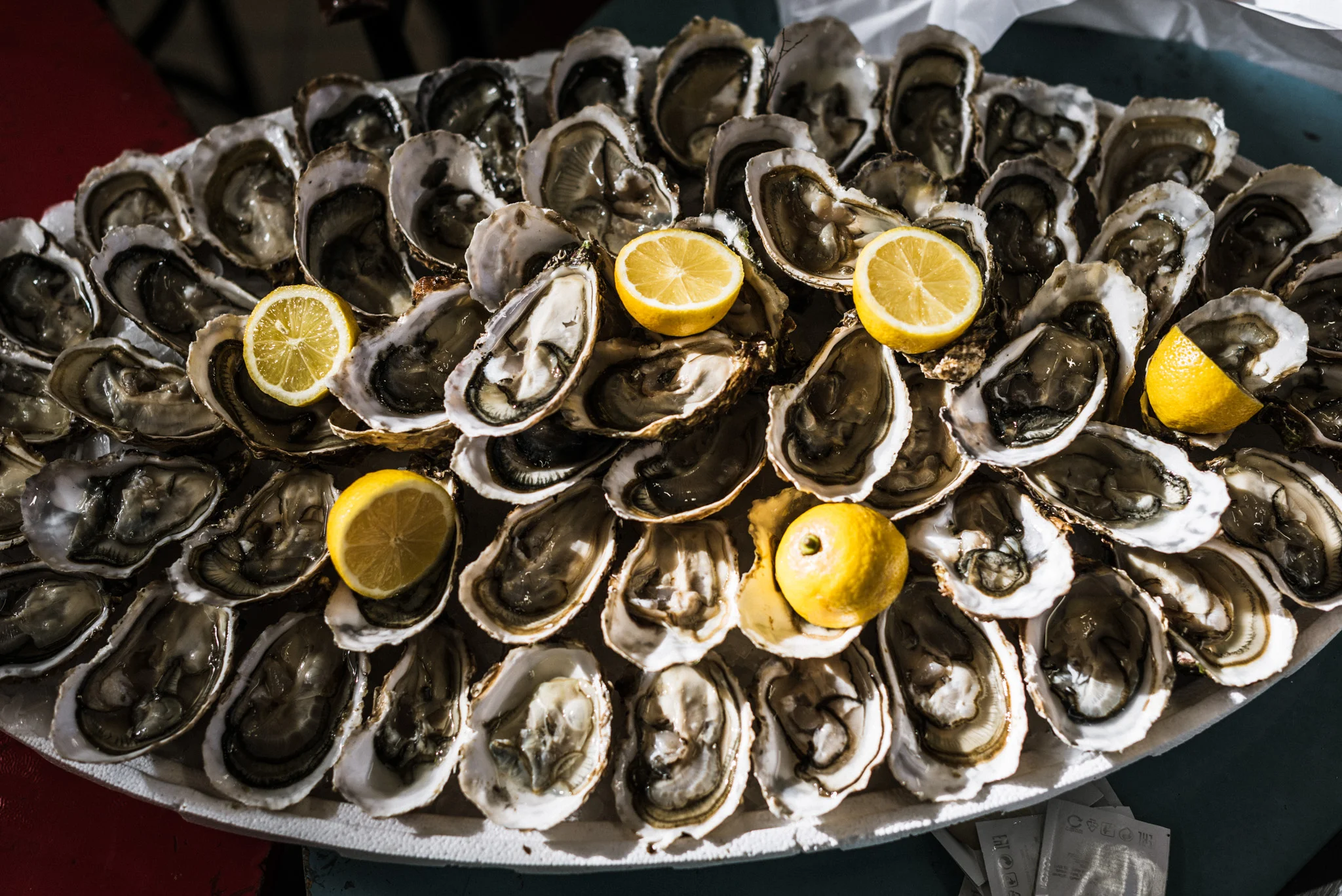 France : Languedoc : Lunchtime at Les Halles de Narbonne
