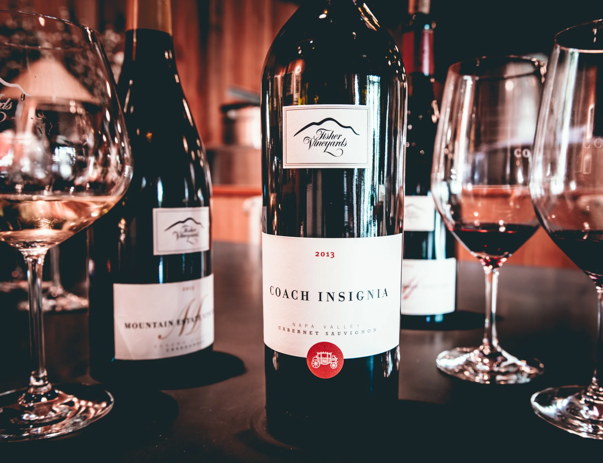 California : Sonoma : Tasting at Fisher Vineyards