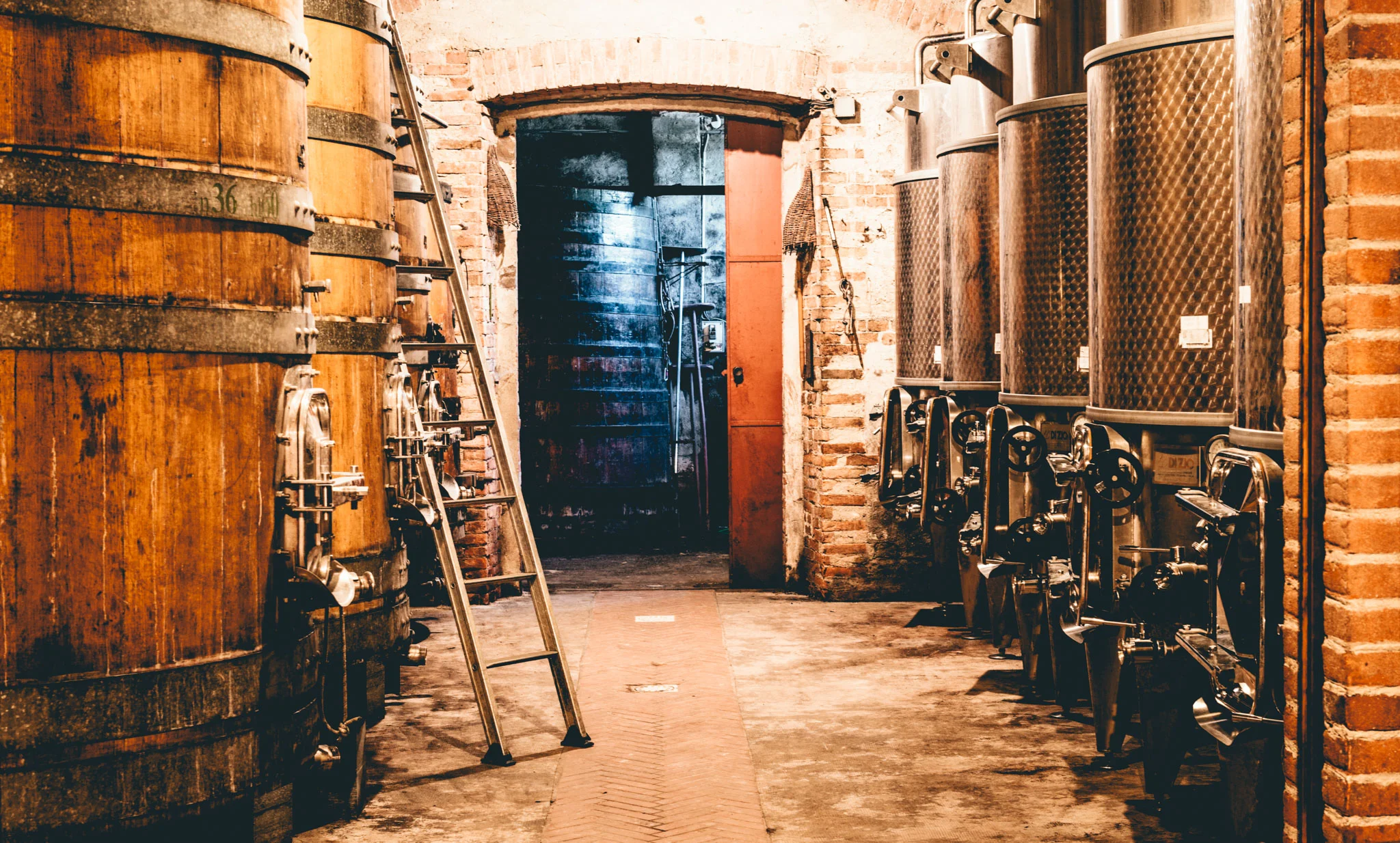 Italy : Piedmont : In the cellar at Giuseppe Rinaldi