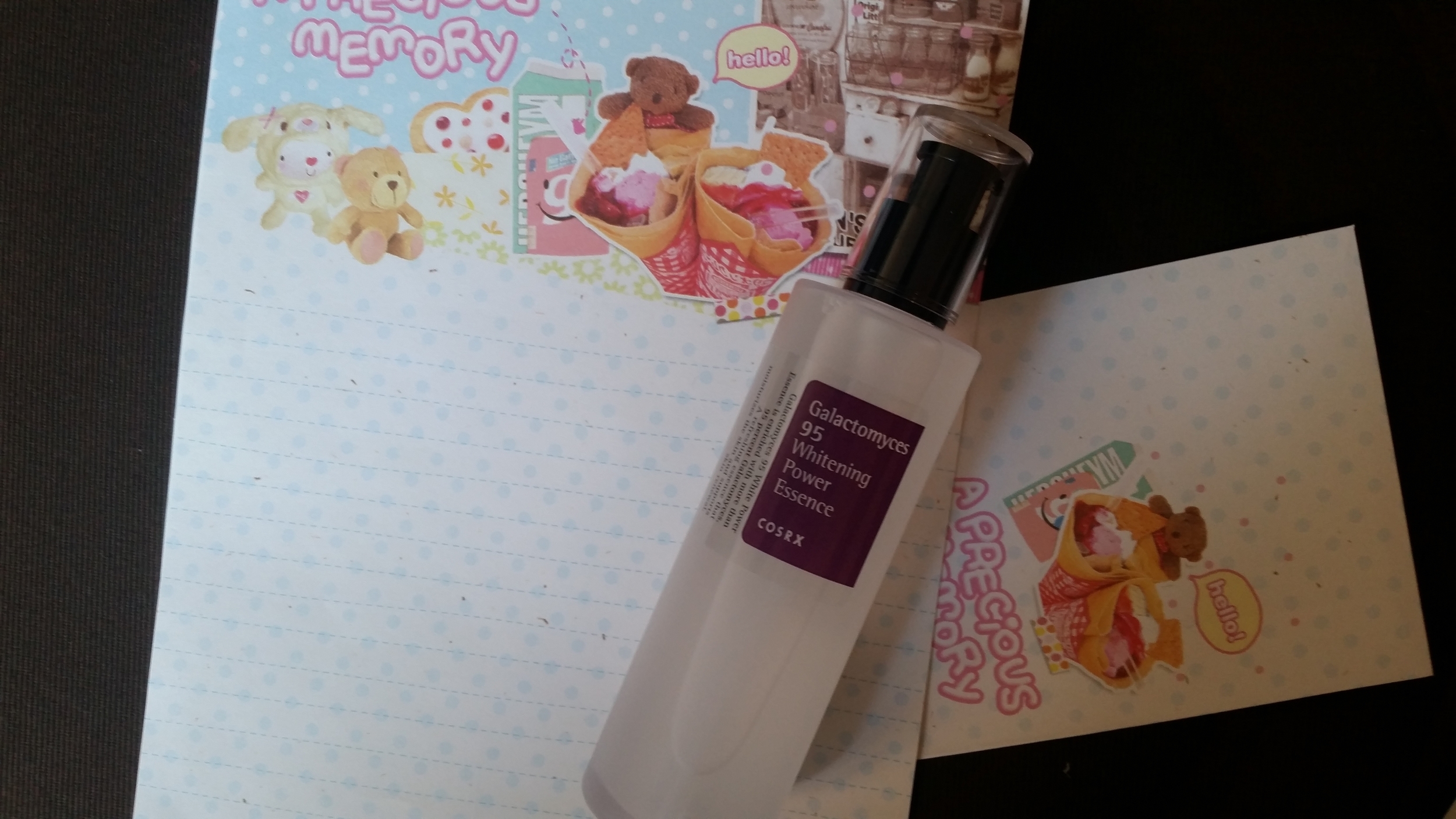 Posing with some Korean stationery, for your viewing pleasure. 