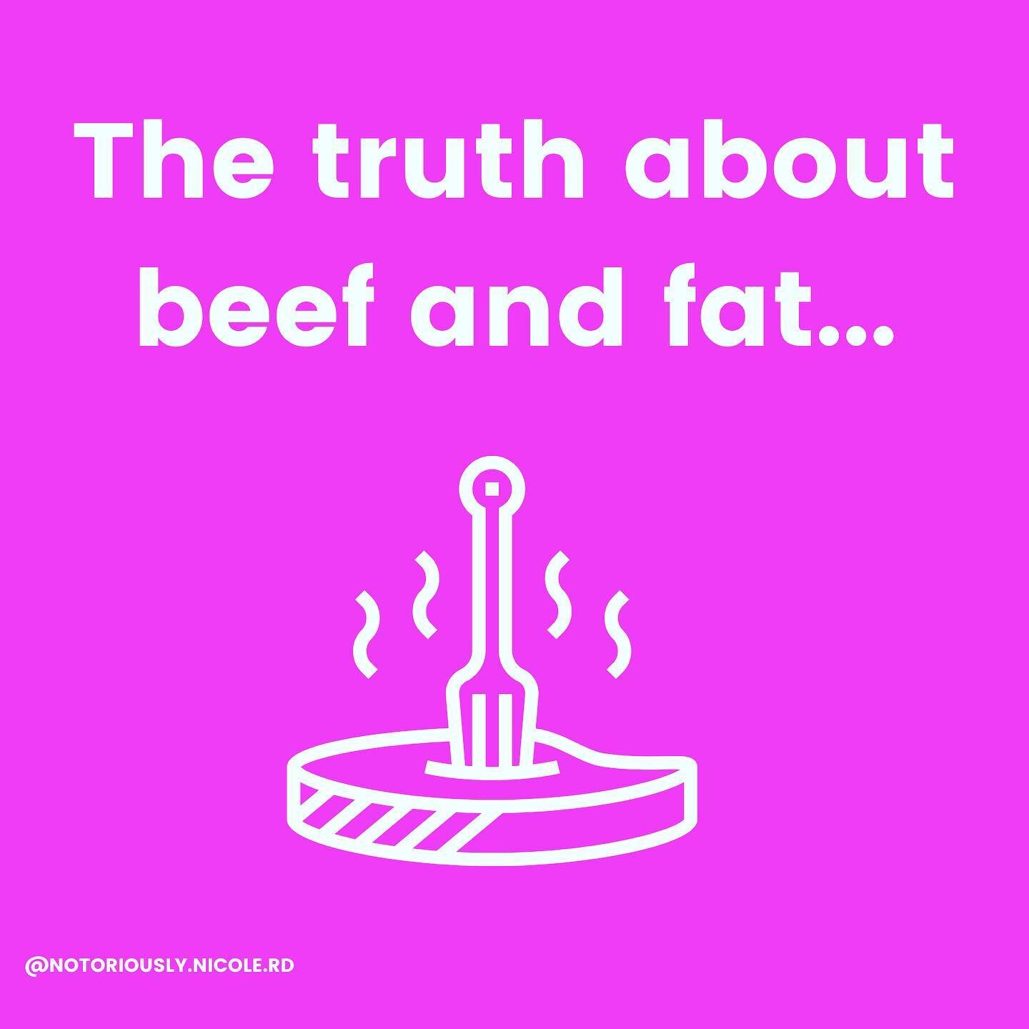Questions about fat and 🥩? 
👀 this🔥 take ⬇️
.
.
.
.
.
1️⃣ fully understand if your 🤯: half the fatty acids in beef are monounsaturated - I felt the same when I learned this little 💎 in undergrad. We generally tend to equate all animal-derived fo