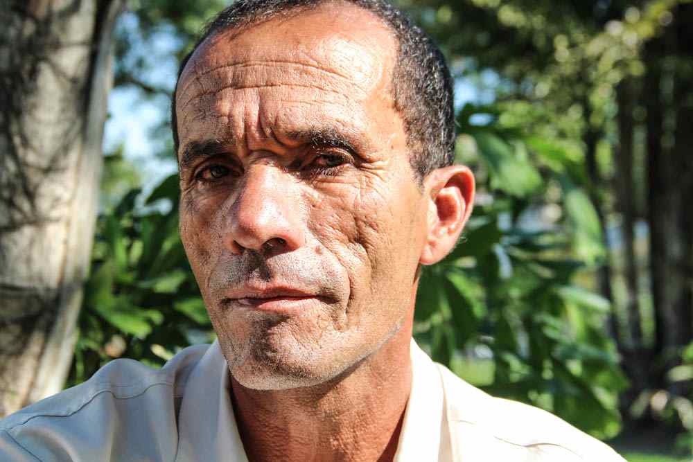  Fisherman from Santa Cruz, Brazil  He's witnessed the depletion of fish due to the new big steel plant located in his town. He's now an advocate of protecting the local environment and small industries. To read more, click  here . 