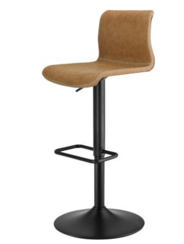 Faux Leather Gaslift Bar Stool