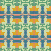 Title: Protected This is a thumbnail of Cherry Pits original fabric for a made-to-order silk scarf. ©2016srkirshenbaum