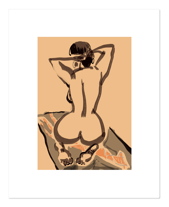 "Giraffe Beach Towel"