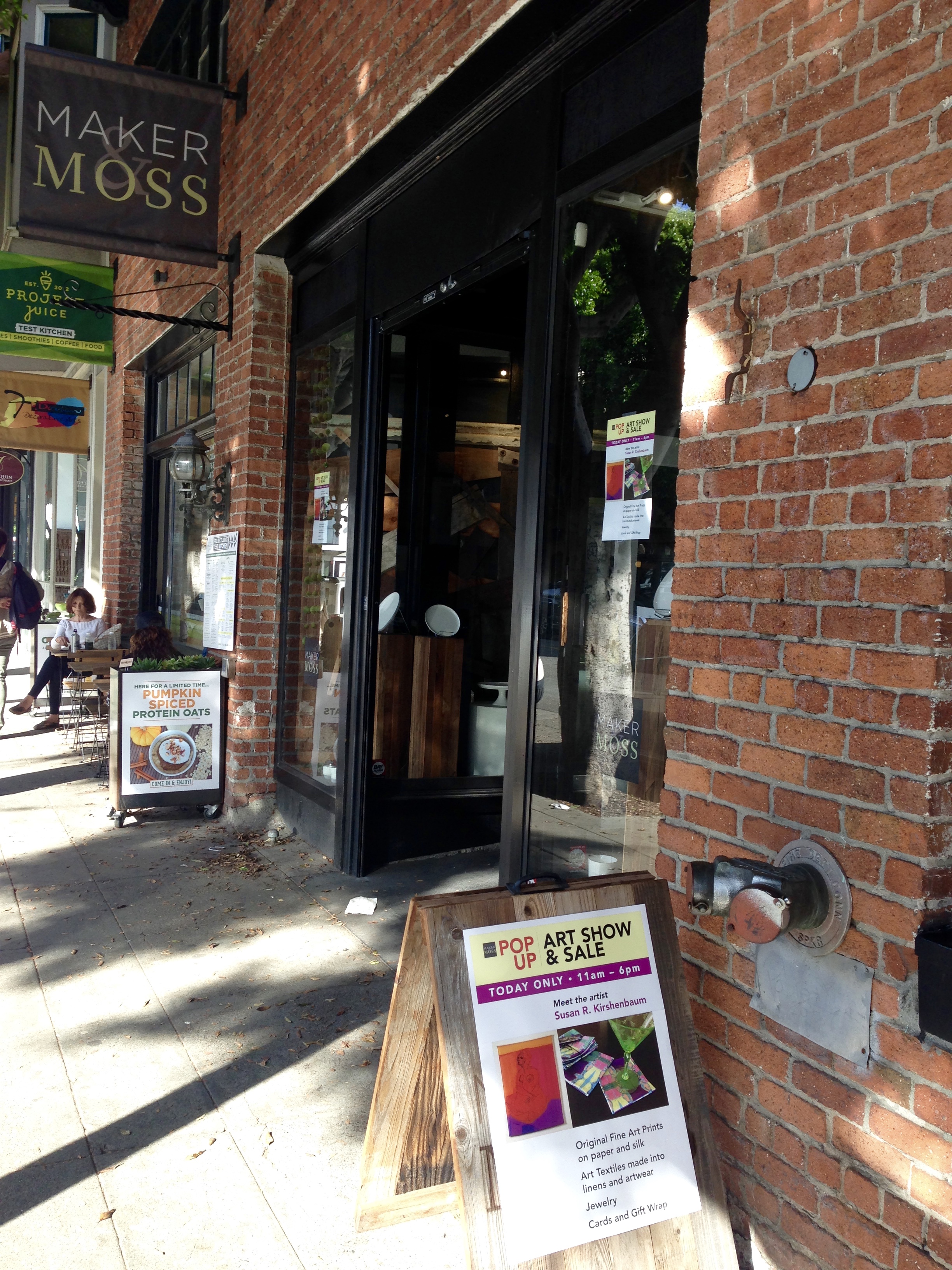 My pop-up storefront in the heart of Hayes Valley in SF, CA. October 2016