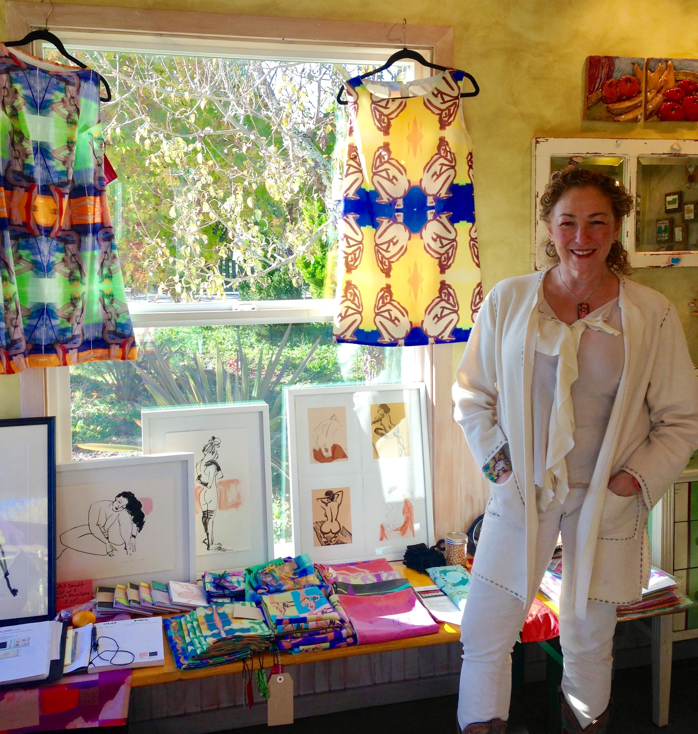 Blueberry Farm Pop-Up Holiday Art Show & Sale, with a local group of artists in Sebastopol, CA, Dec 2016