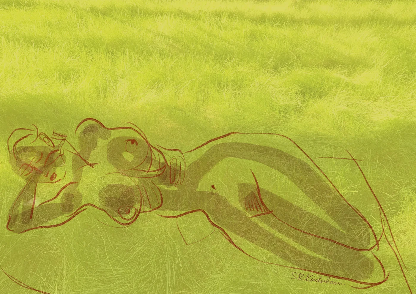 “Deep Green Sleep” was shown at the Spark Arts October 2018 exhibition. ©2018 srkirshenbaum