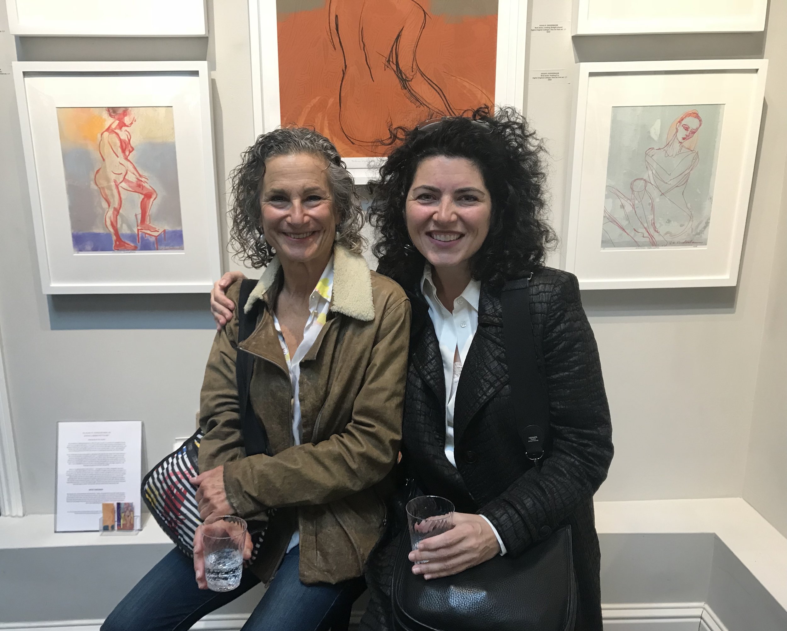 Here are friends visiting at SFWA Open Studios 2018.