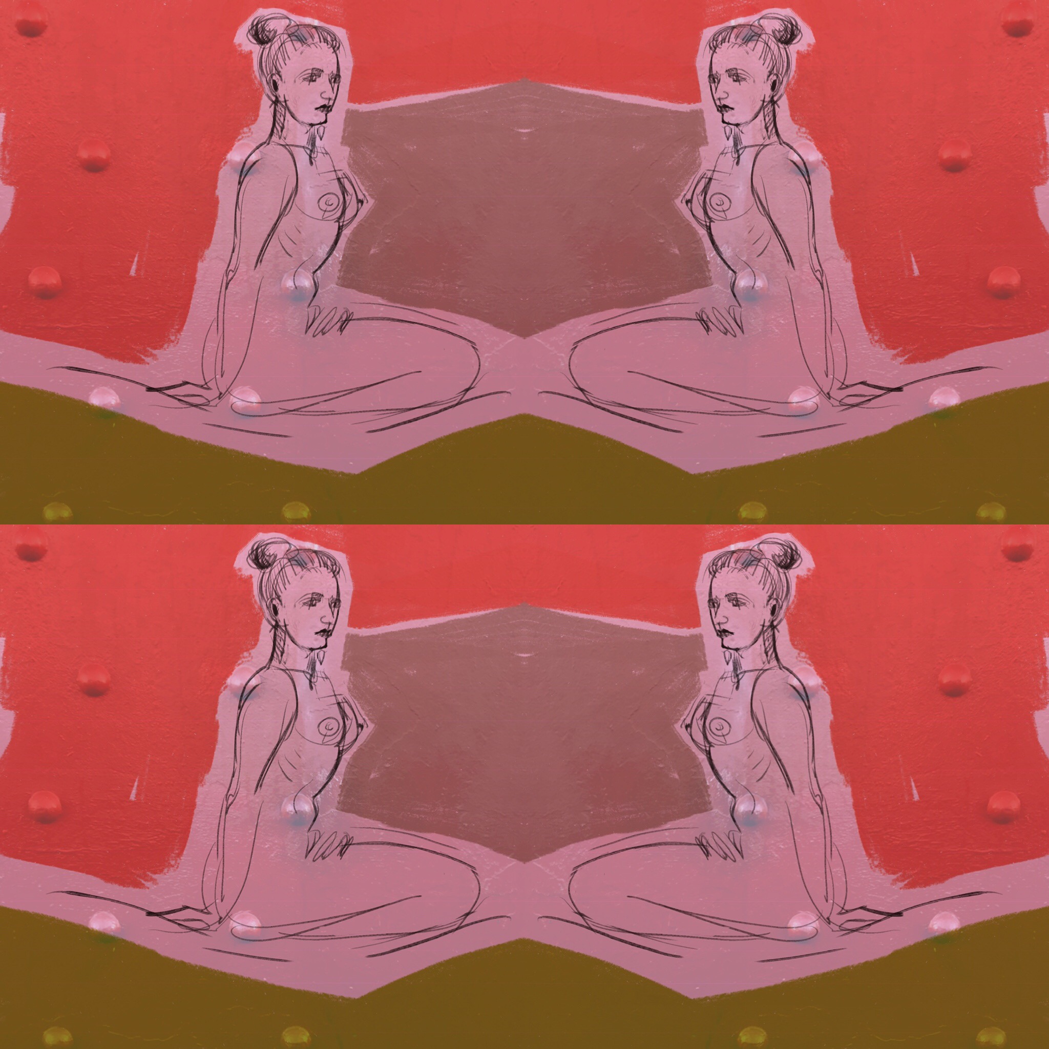 Left side of a planned diptych collage - not in print yet