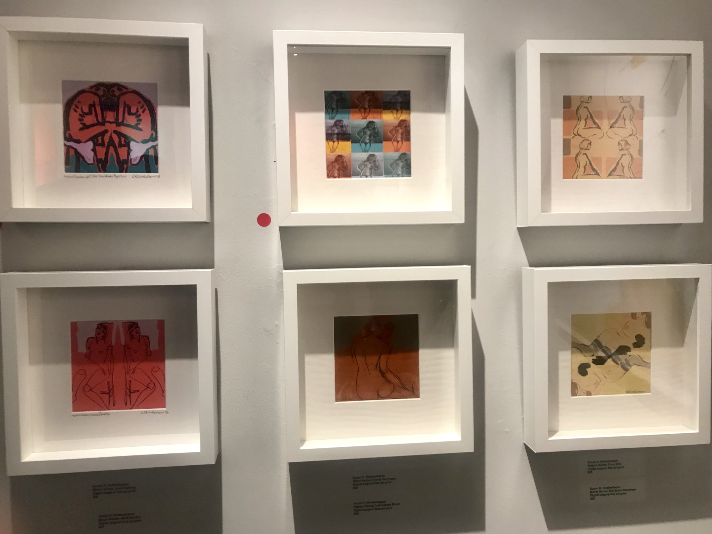 One of the walls in the show at SFWA