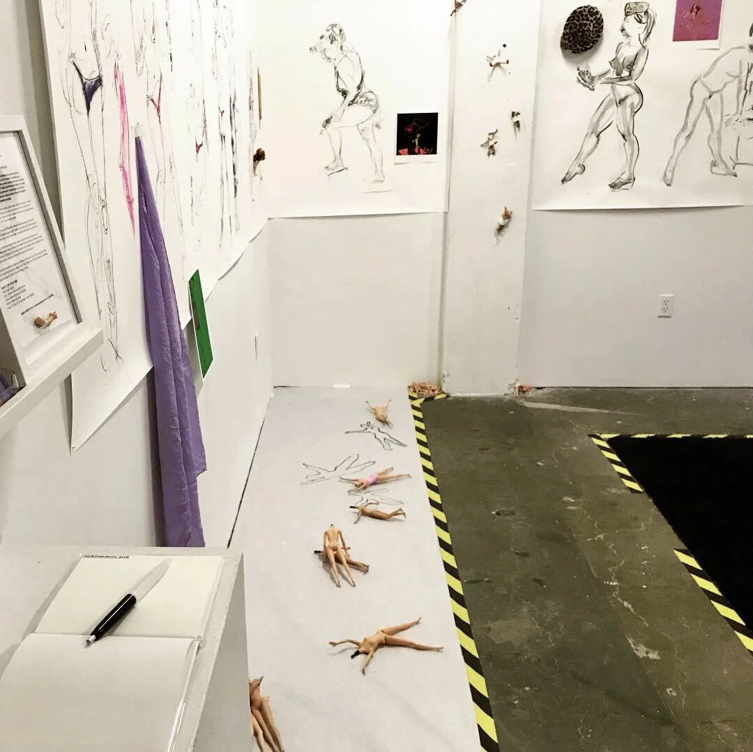 This is another view of the left entry side wall of the installation.