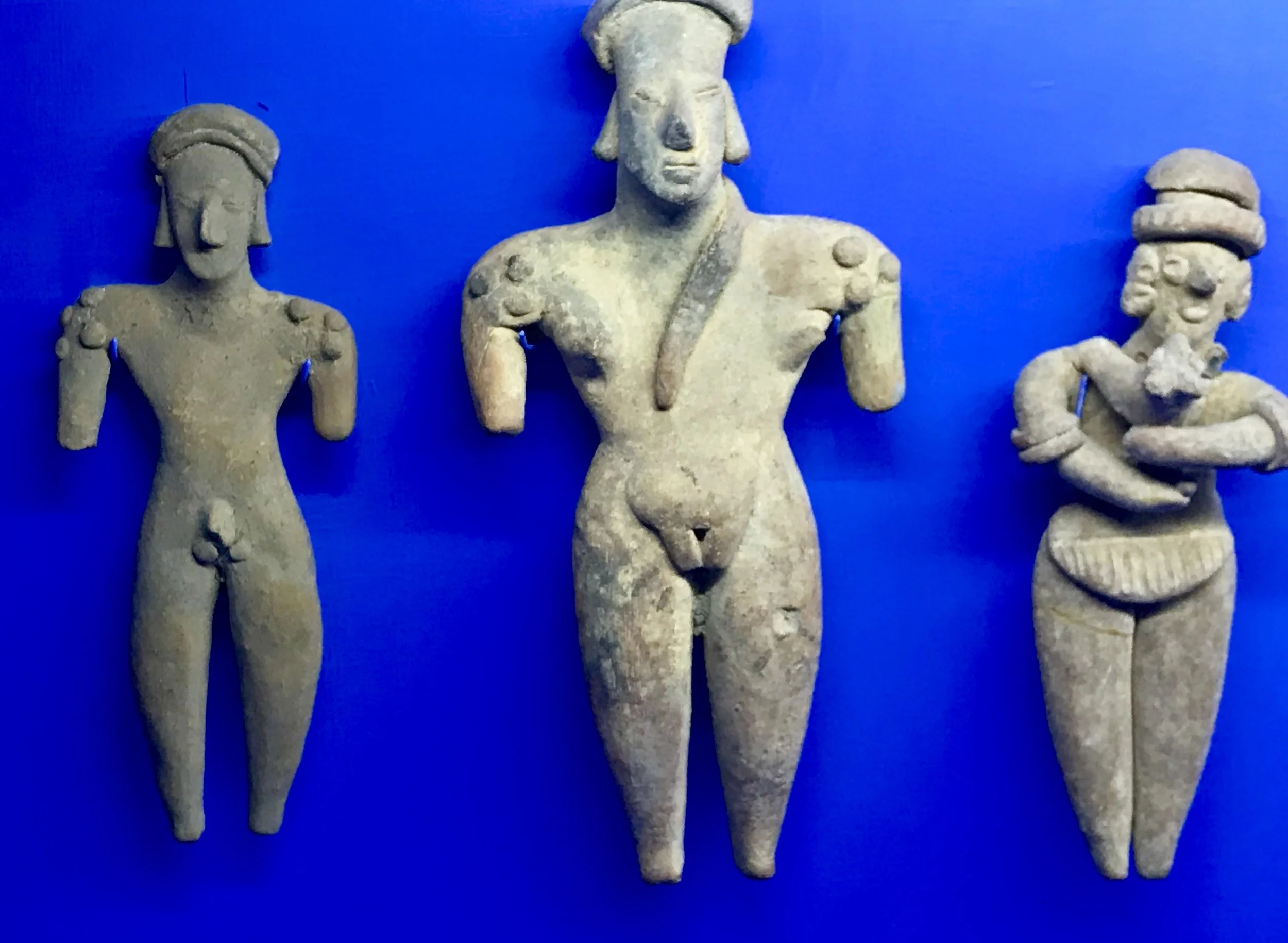Mexican ceramic inspiration with genitals, unlike Barbie and her friends.