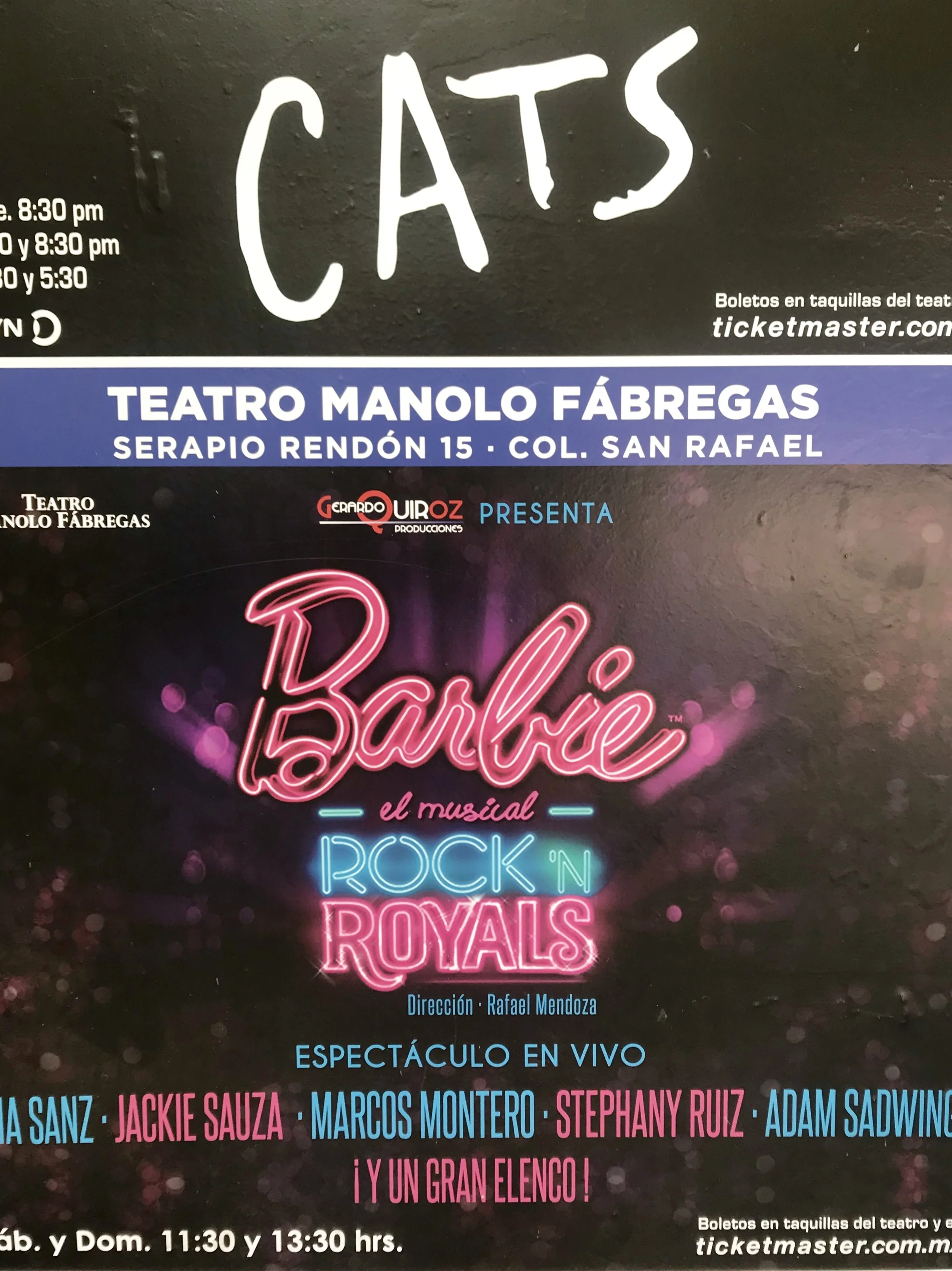 Look around and you’ll see Barbie references everywhere! I saw this poster in Mexico City - a trip I took during the residency. So many kinds of inspiration!