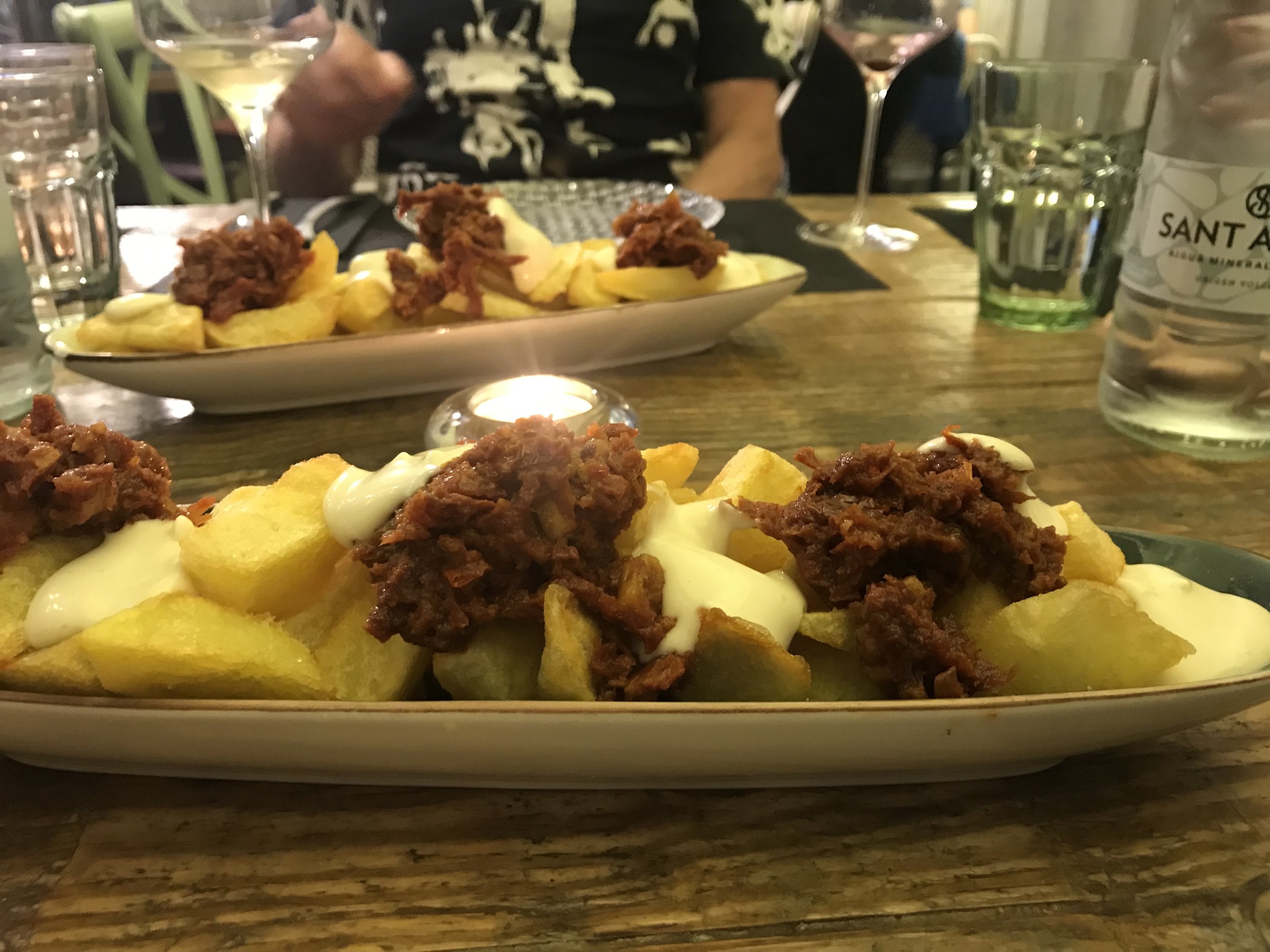 Patatas Bravas with a spicy salsa reflects a recent shift in local taste buds.