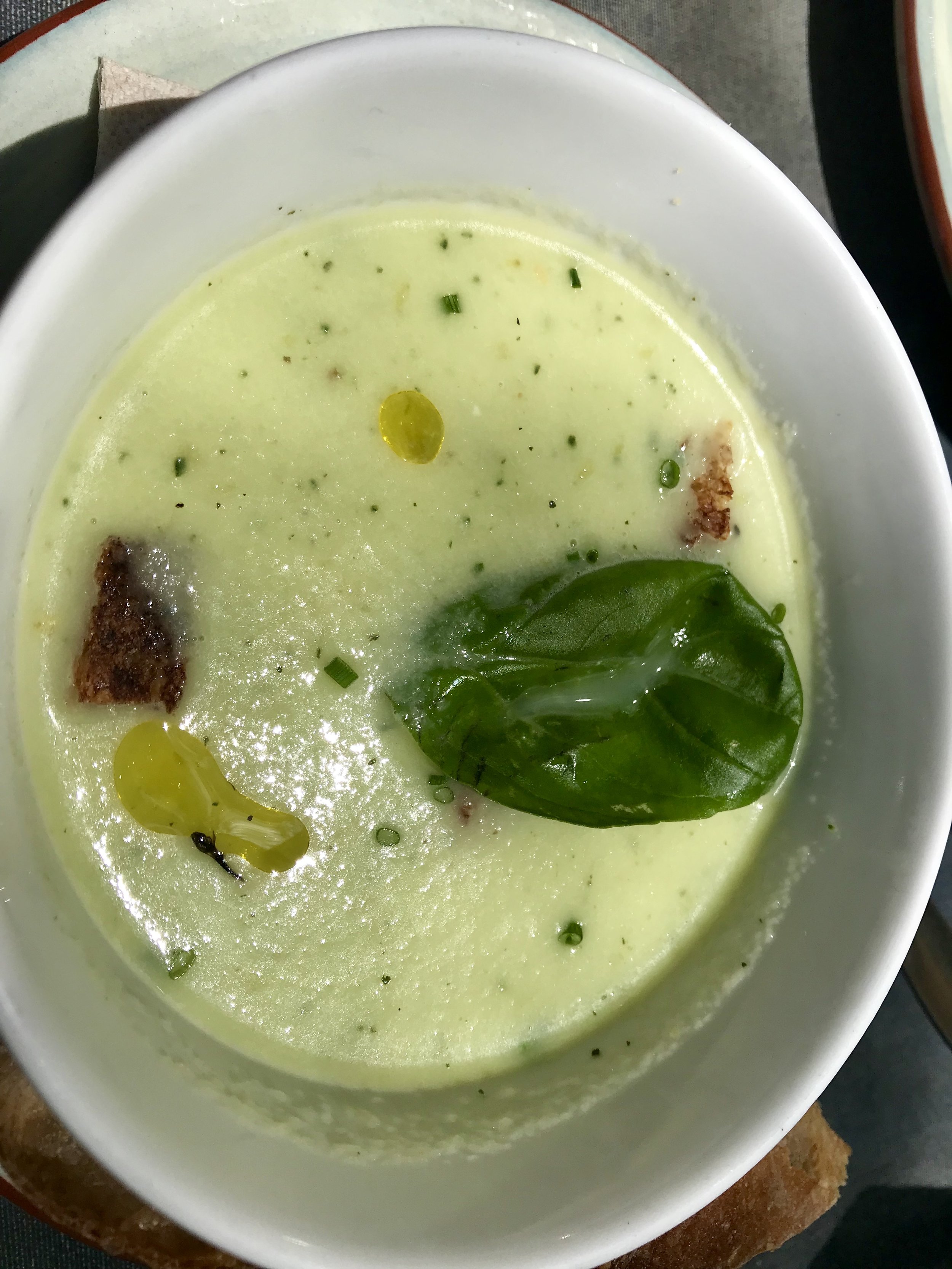 A yummy chilled apple soup! Must learn to knock it off…