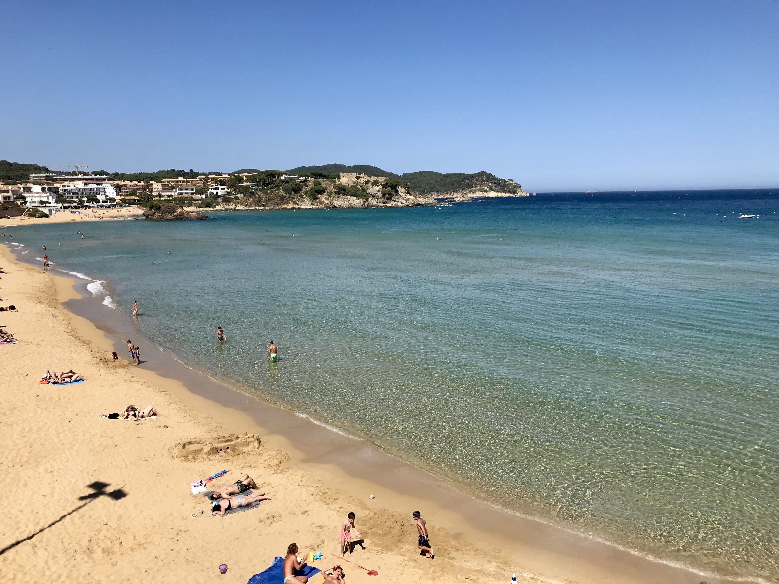 Playa La Fosca - perfect even with the sea still a bit cool.