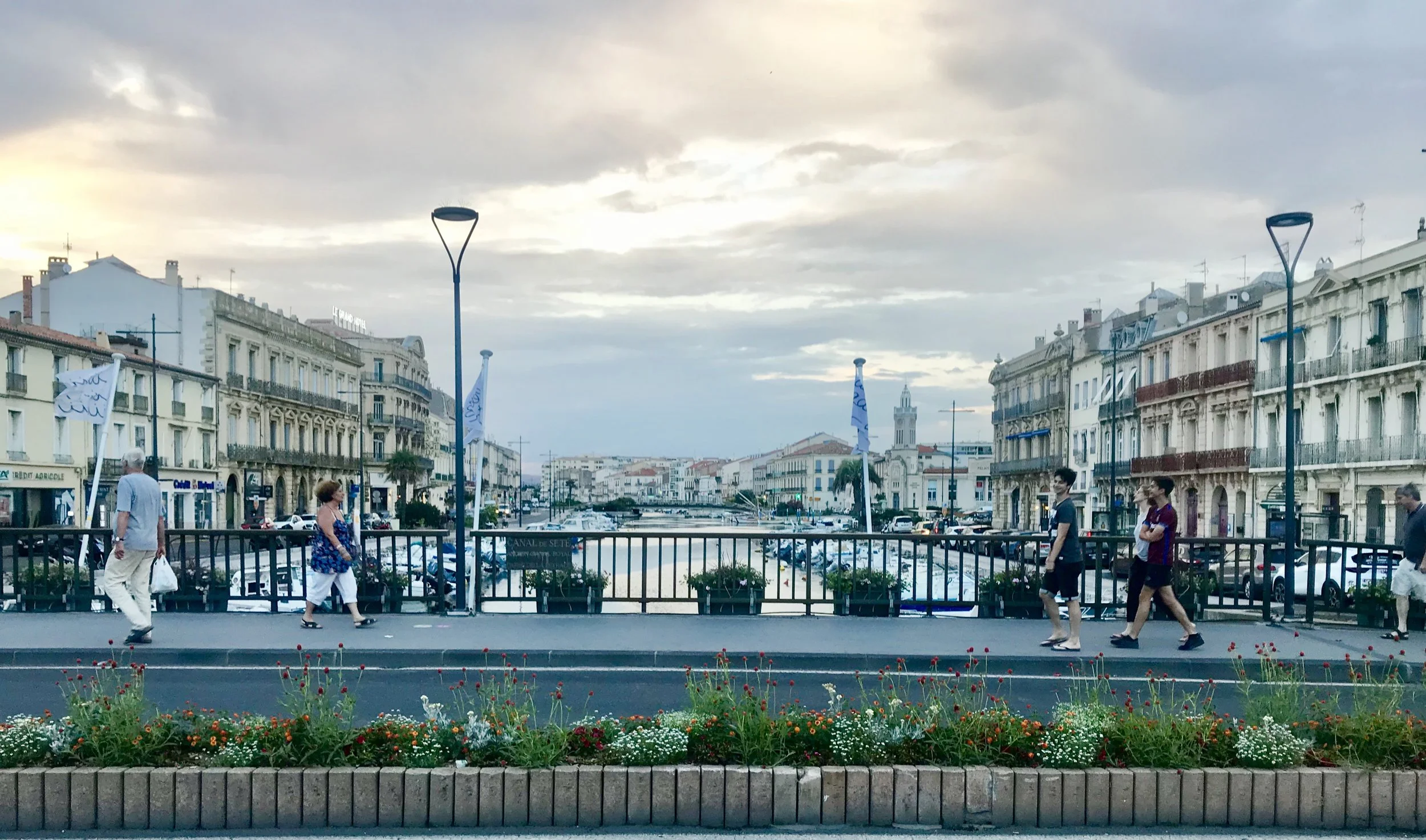 So many bridges - both walking and car bridges to cross the multiple canals of Sete.