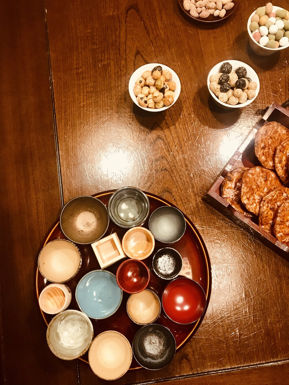 Sake cups for in-room party