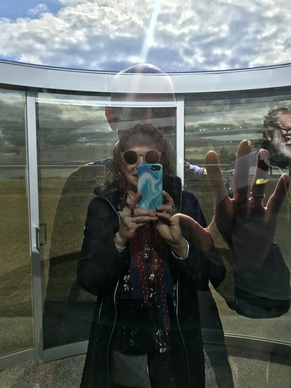 Selfie within an art installation, Naoshima Island