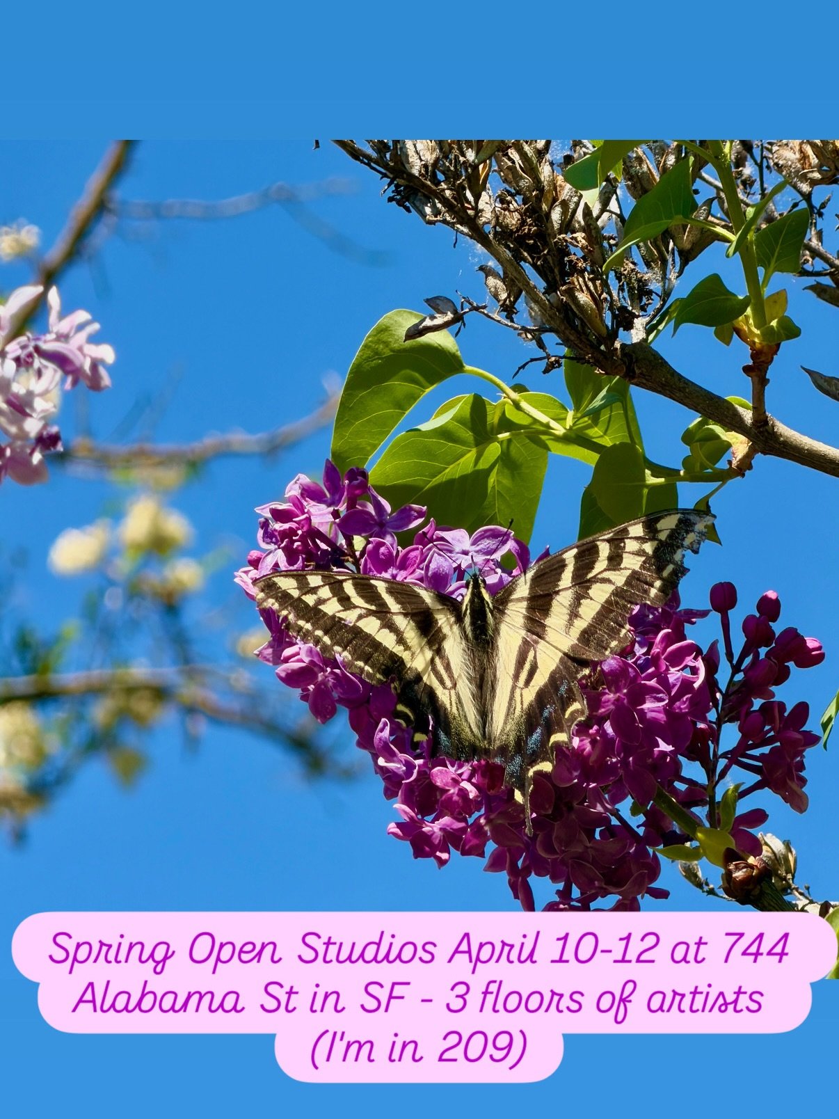 Starts tonight! 
Stop by for a preview of the weekend open studios preview party from 7-10pm! 
Visit all 3 floors of art and artists at 744 Alabama Street in SF from April 10-12.