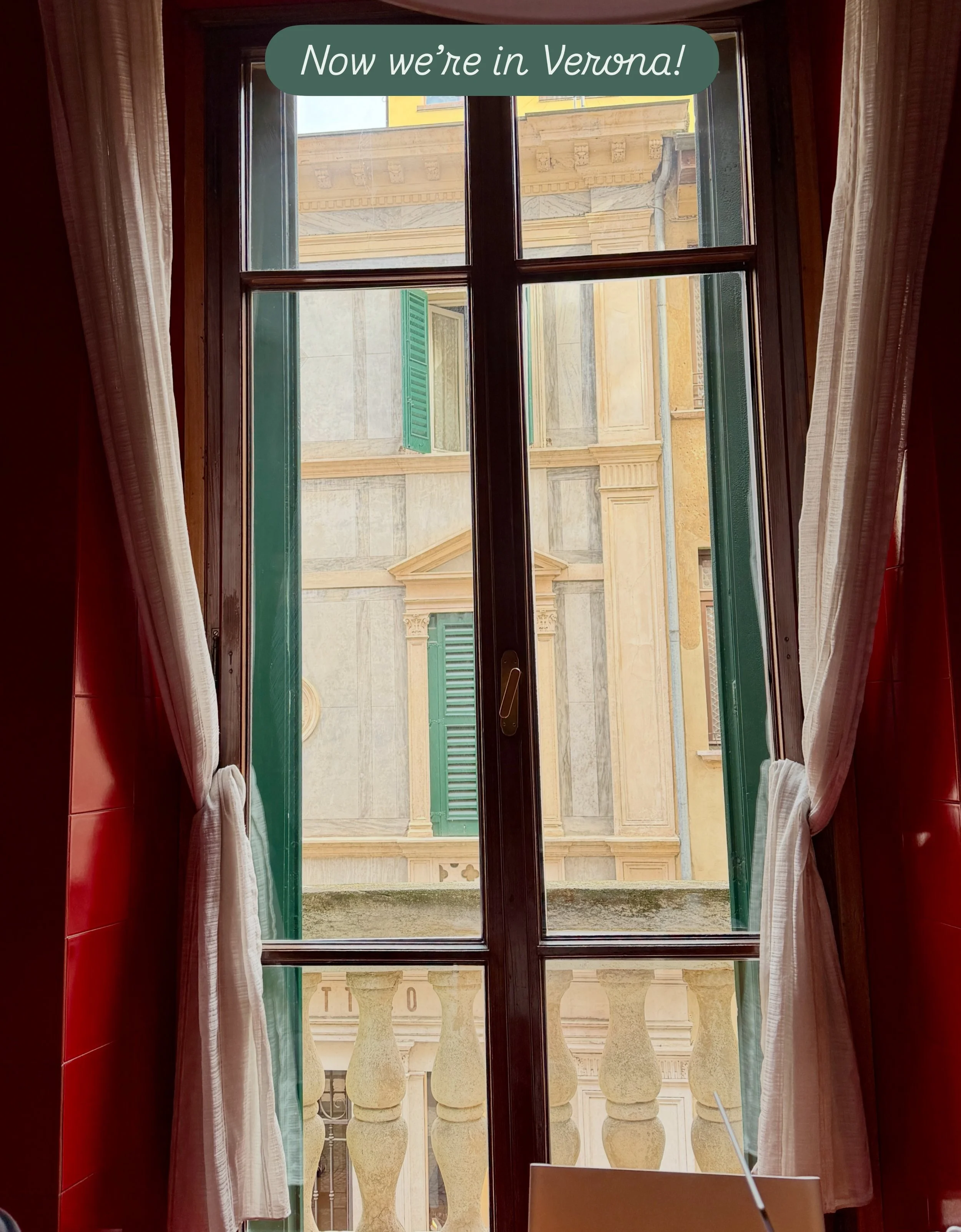 Yesterday we said so long to Venice - we couldn&rsquo;t see all the art we wanted to - there&rsquo;s too much! Now we&rsquo;ve entered the family and friends part of this trip. 
#veronaitaly #visitswithfriends #veronafamily #beautifuldestinations #an