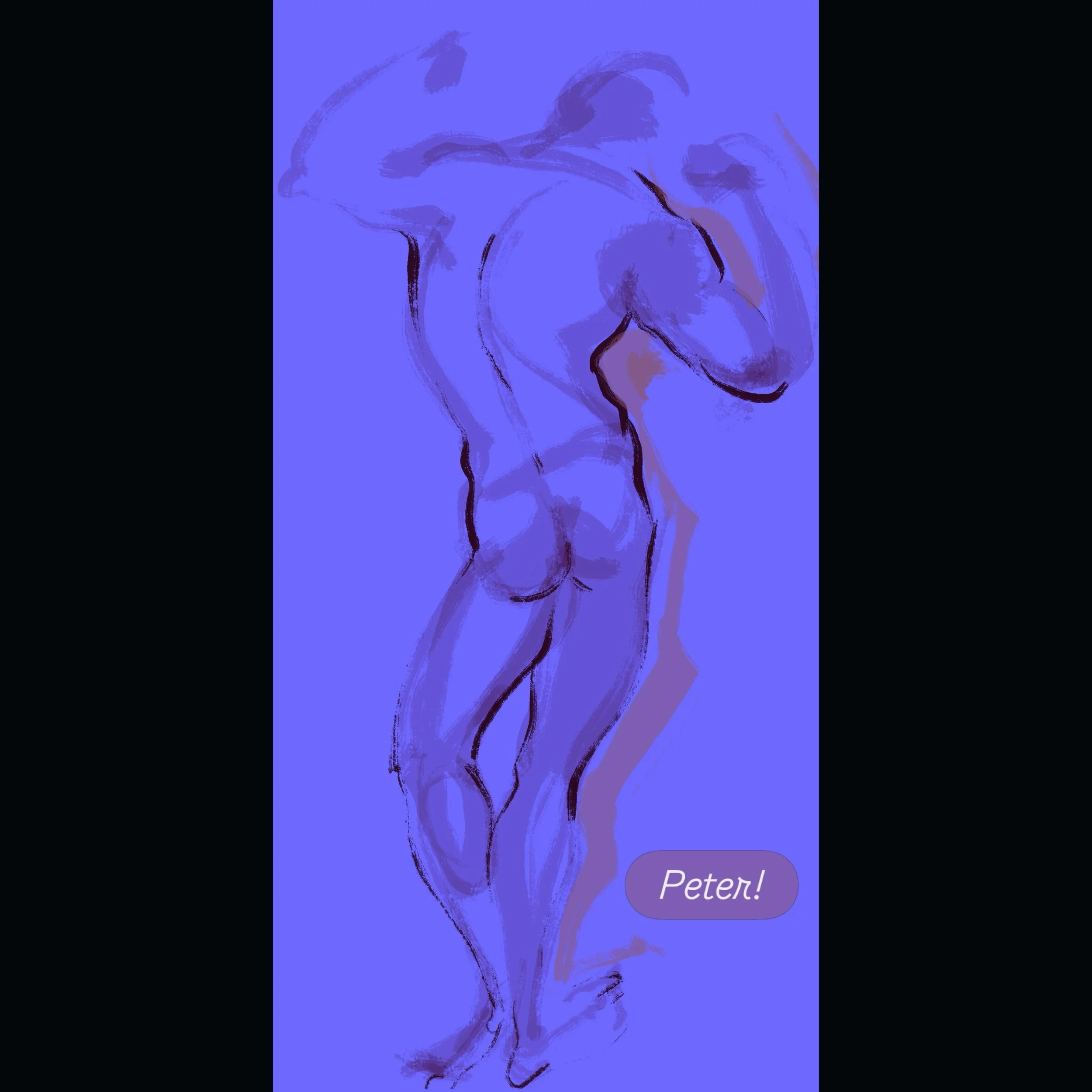 Peter posed for drawing group last week. Always inspiring&hellip;.
#modeldrawing #lifedrawing #gesturedrawing #ipaddrawing #adonis