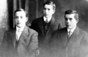 The Melocco brothers, Tony, Galli, and Peter, in 1912.