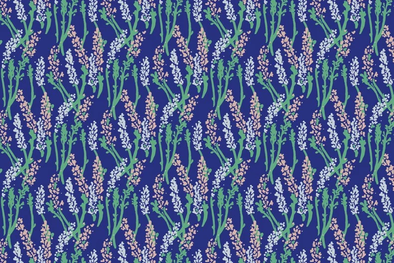 Lavender Field Print (for Spoonflower)