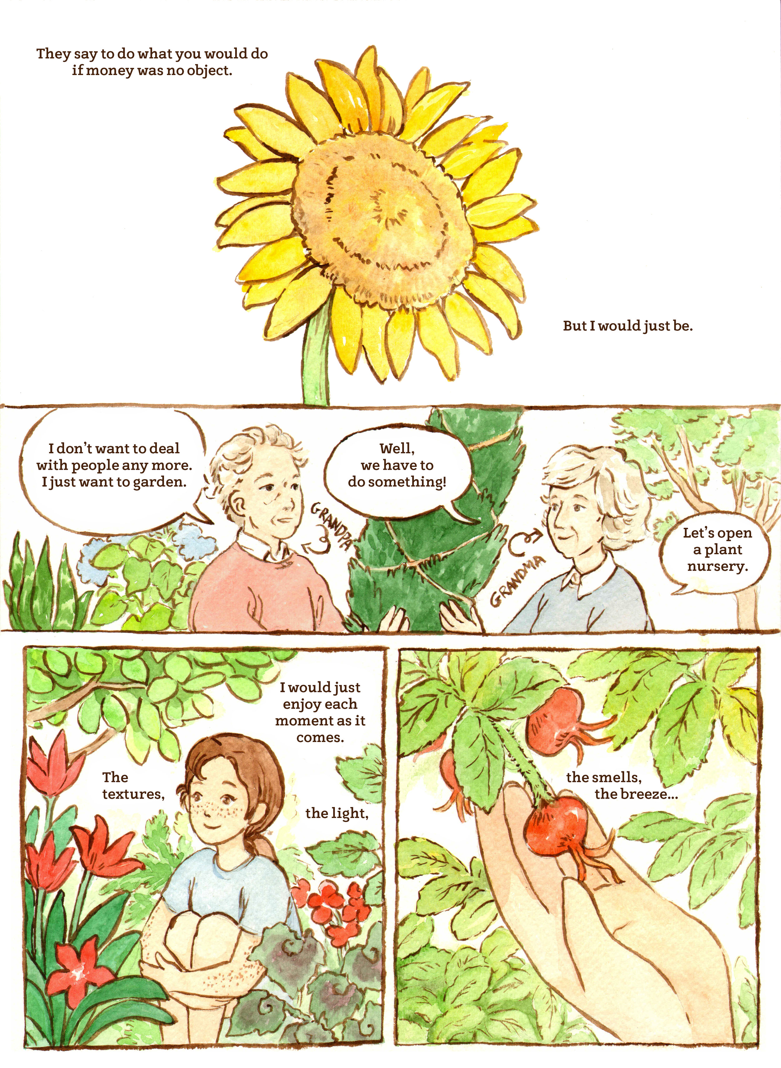 Short Comic for Women's Anthology Dirty Diamonds: Being