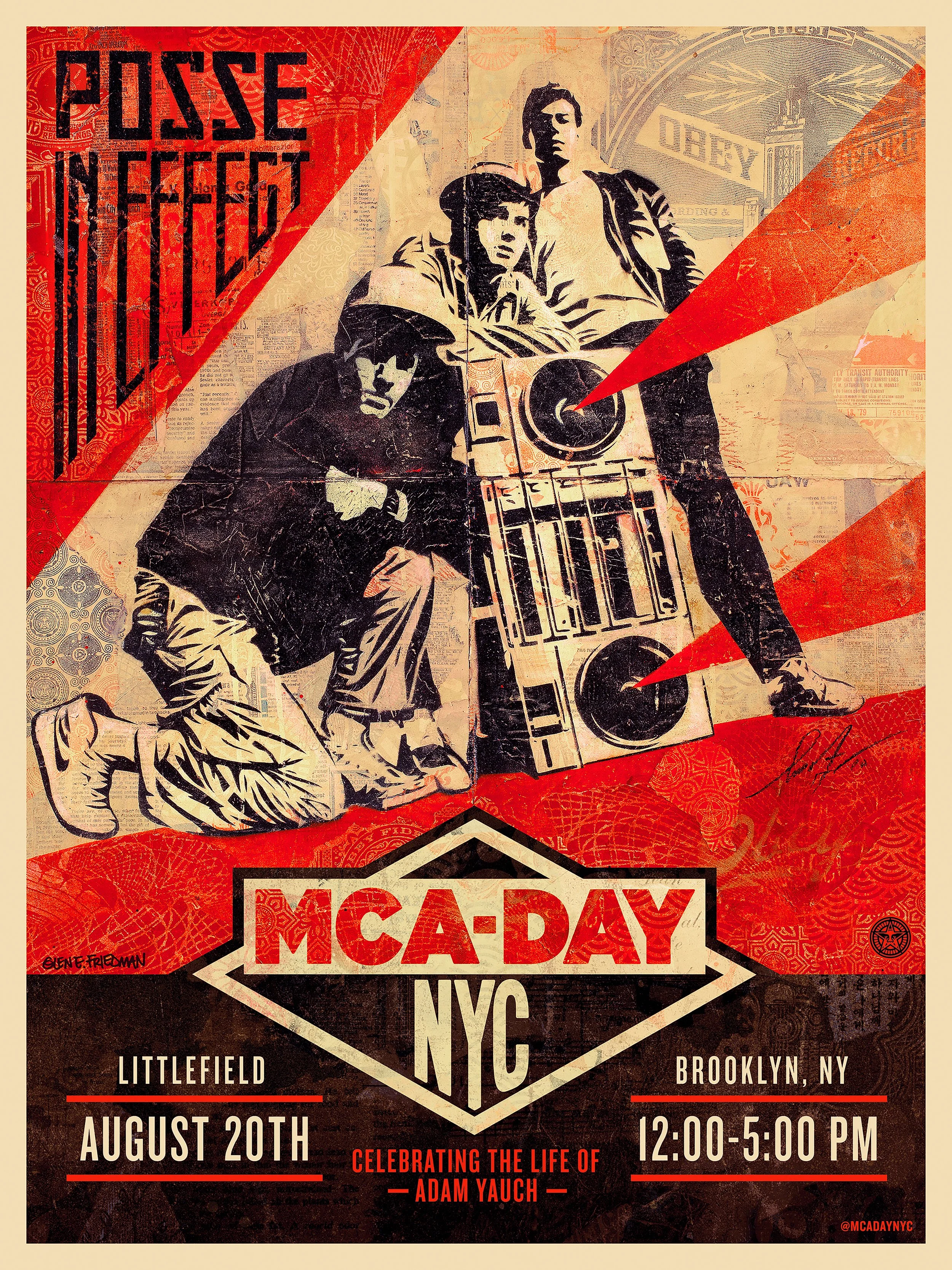 SHEPARD FAIREY POSTER FEATURES FRANK ANSELMO DESIGNED LOGO
