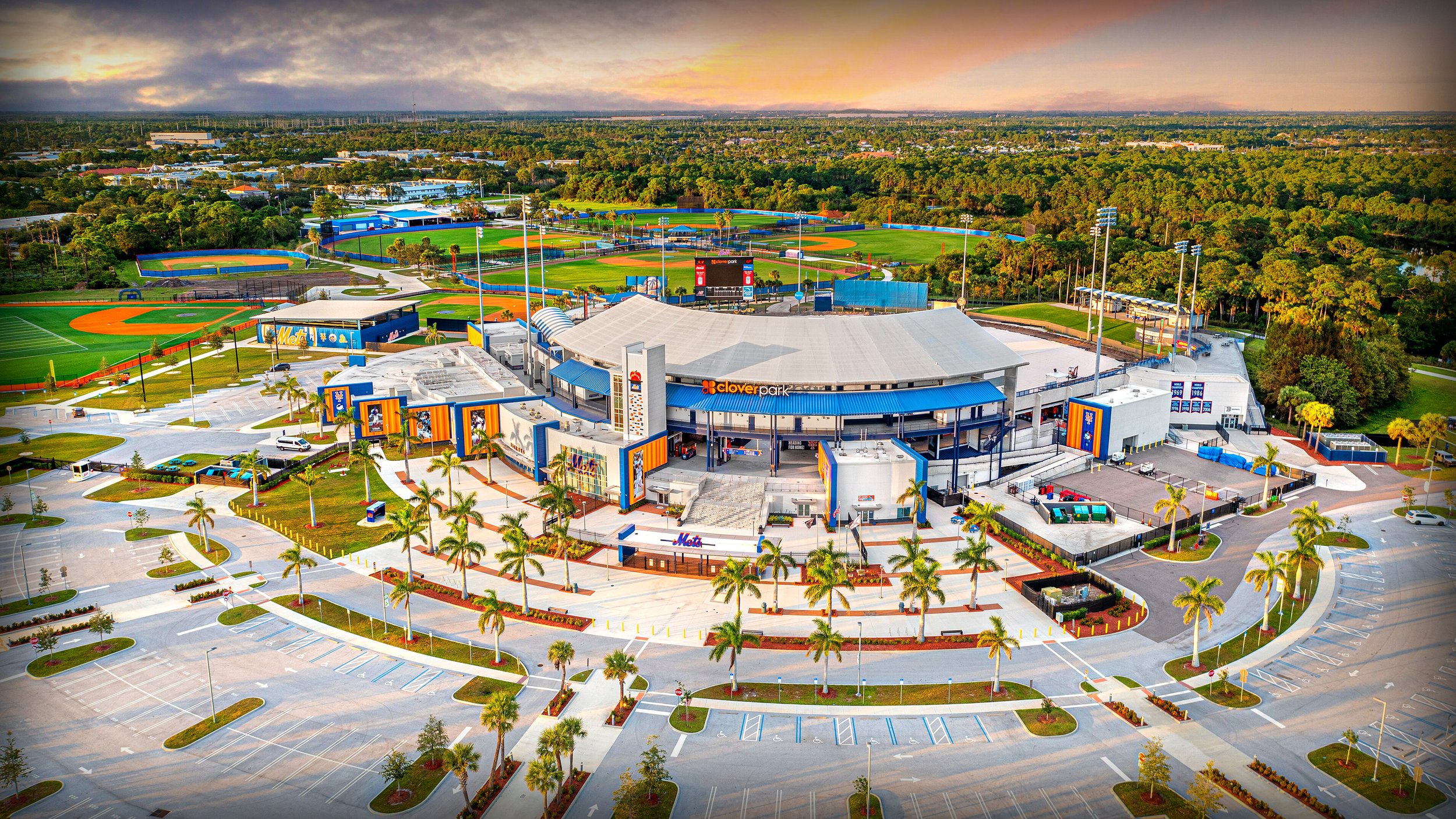  Aerial view of 100-acre Spring Training complex following $57 million experiential modernization 