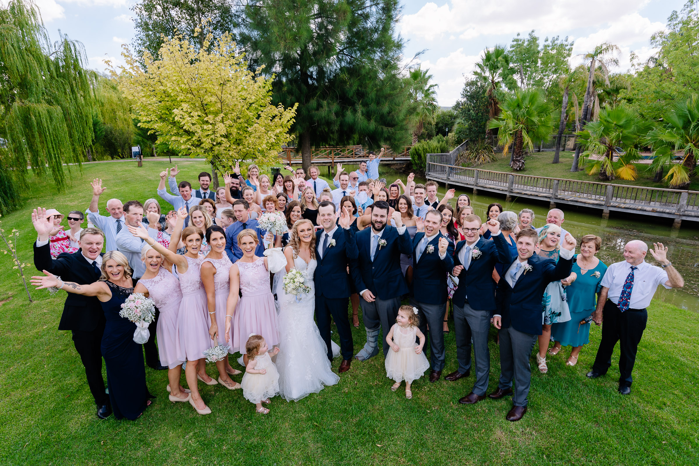 Perricoota Vines Wedding Photographer Echuca Moama Group Photo