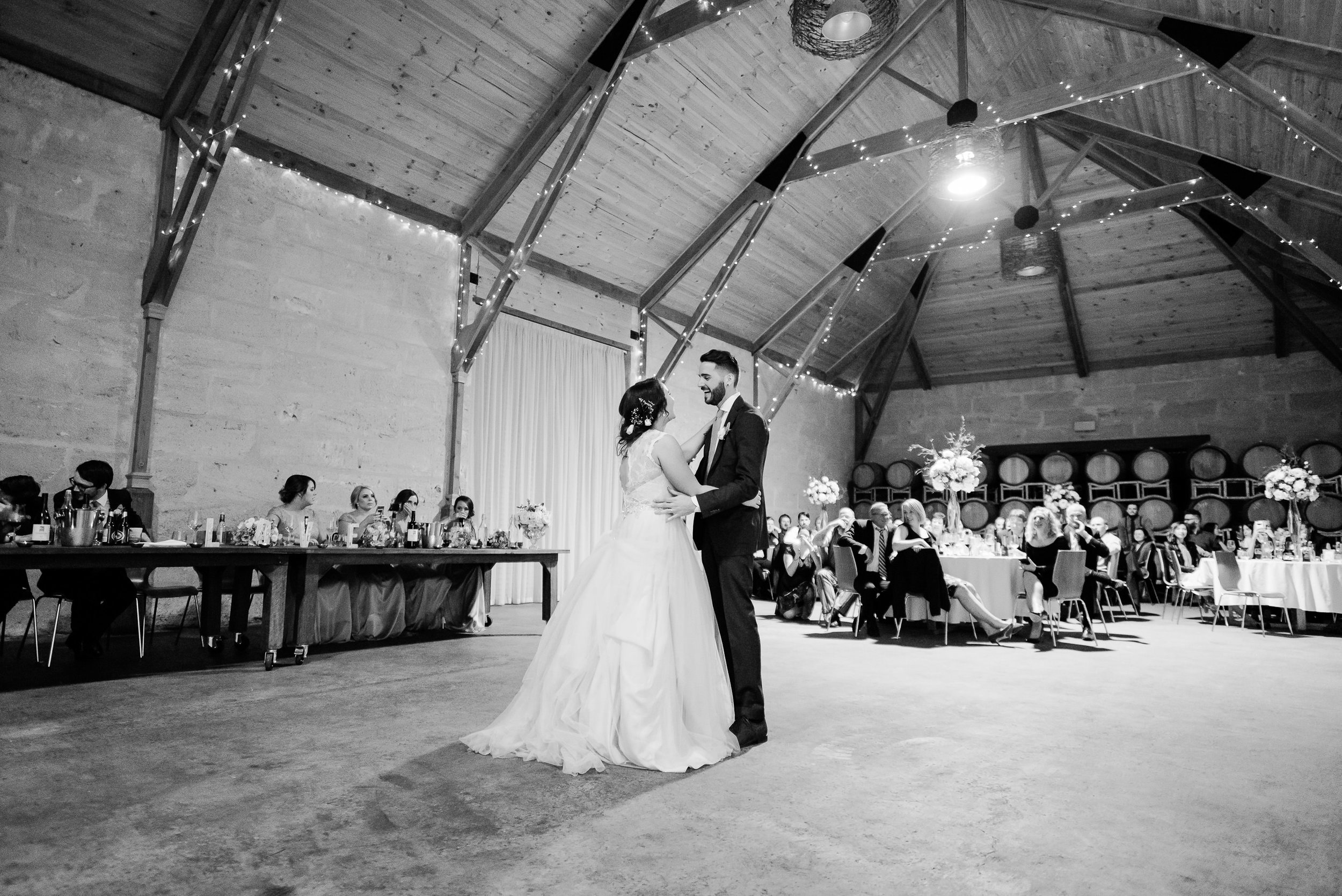 First Dance at Sutton Grange Winery Wedding 