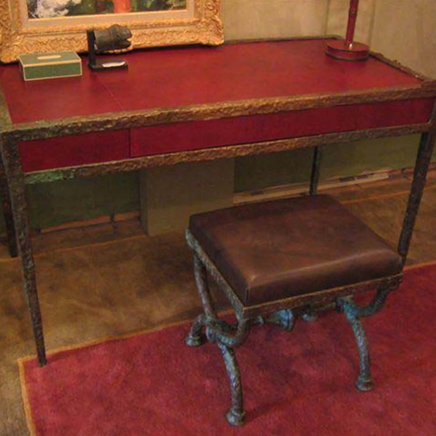 bronze desk