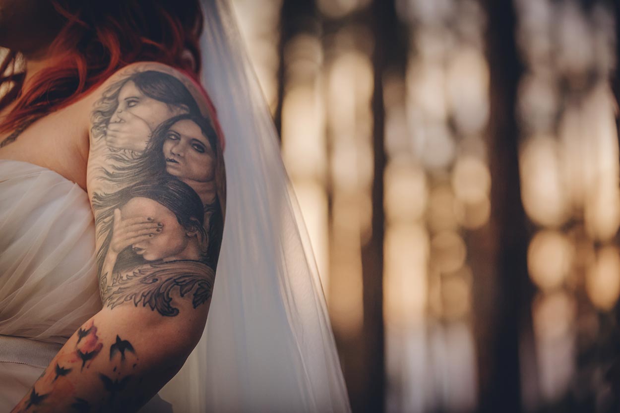 Peachester, Brisbane Hinterland Tattoo Pre Wedding - Sunshine Coast, Queensland, Australian Photographers