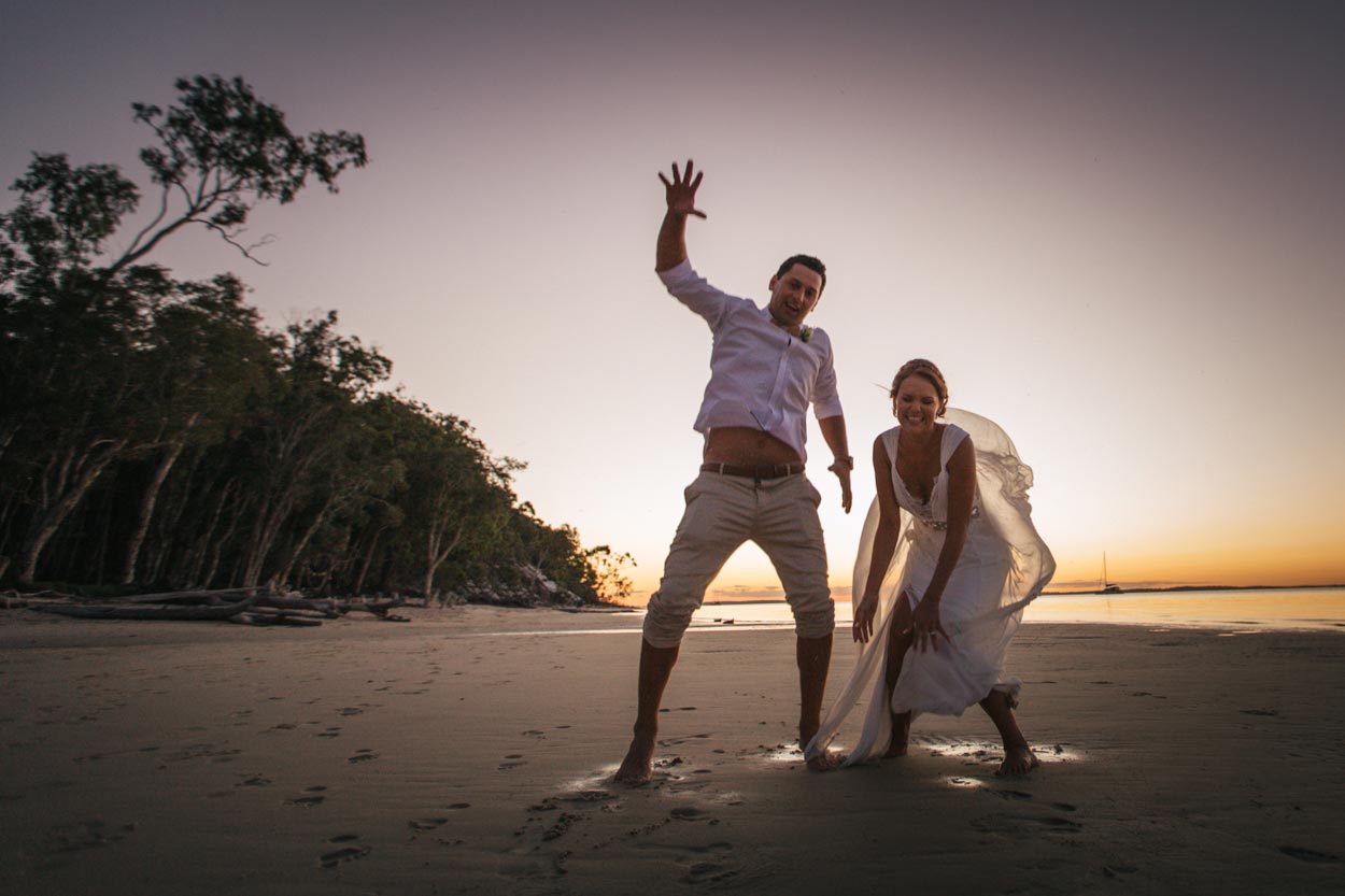 Sunset Beach, Queensland Wedding Fun - Sunshine Coast, Australian Destination Photographer
