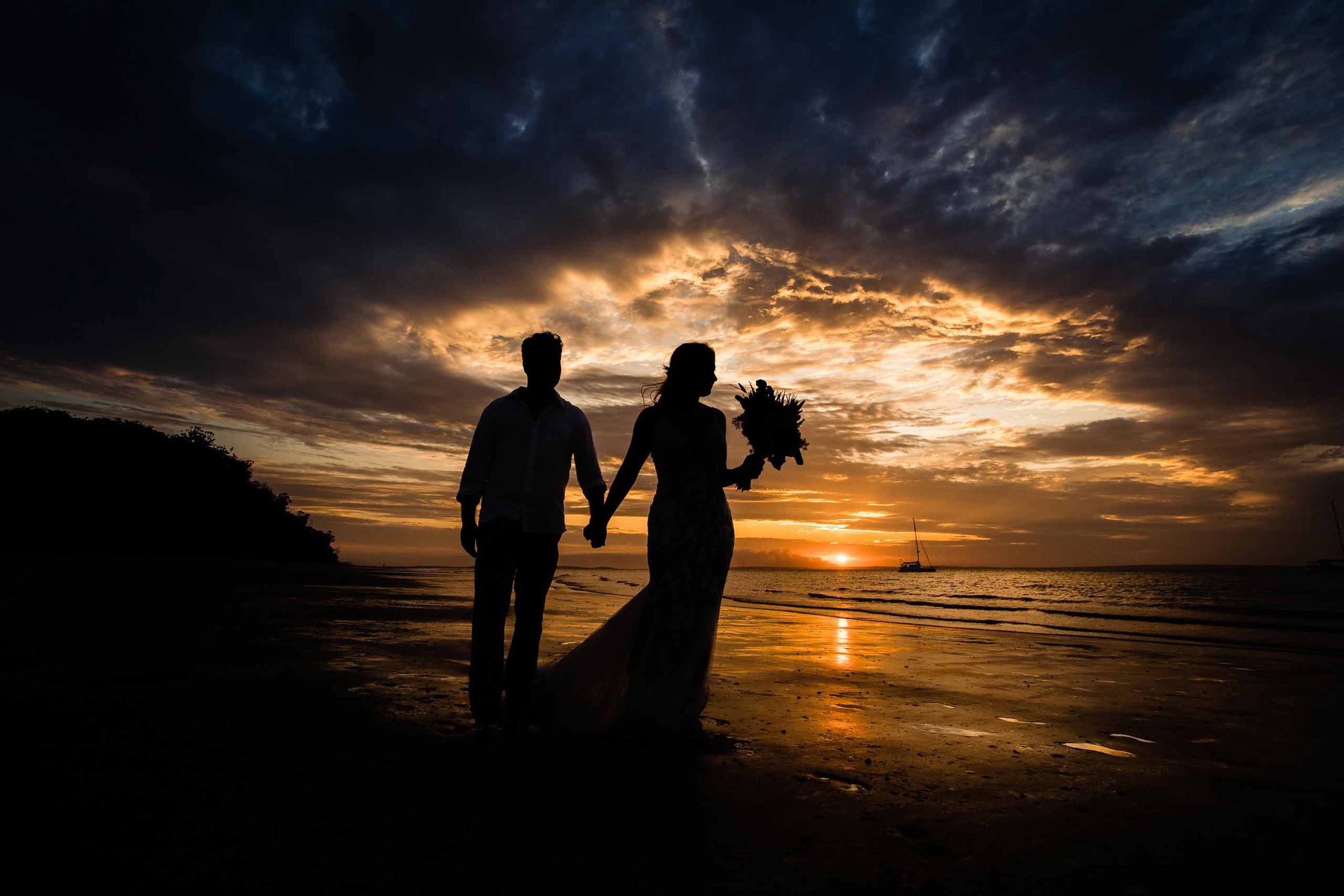 Sunset Beach, Fraser Island Destination Wedding Photographers - Sunshine Coast, Australian Blogs