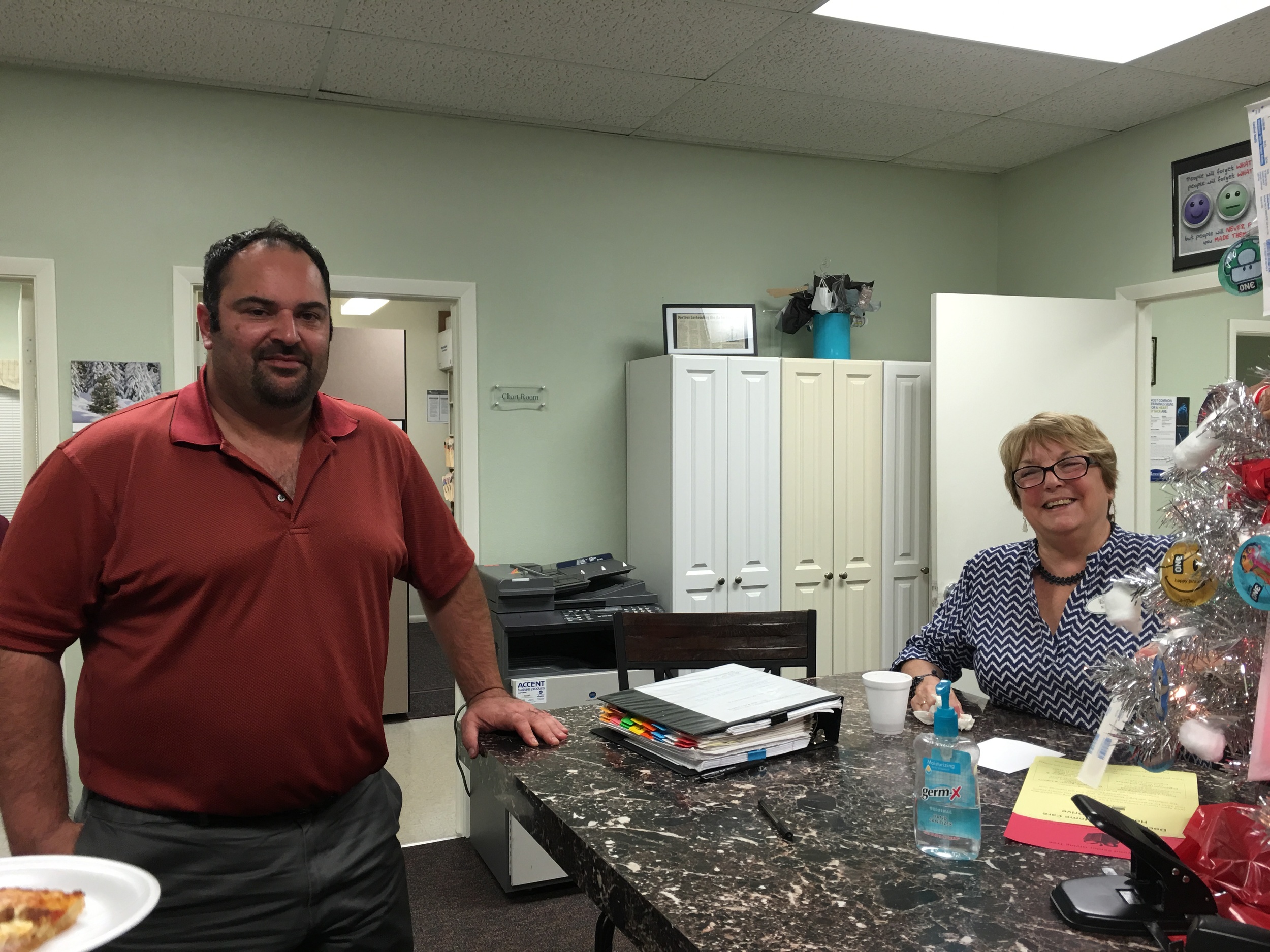Volunteer Karen Bodo and Board Member Chris Murtha