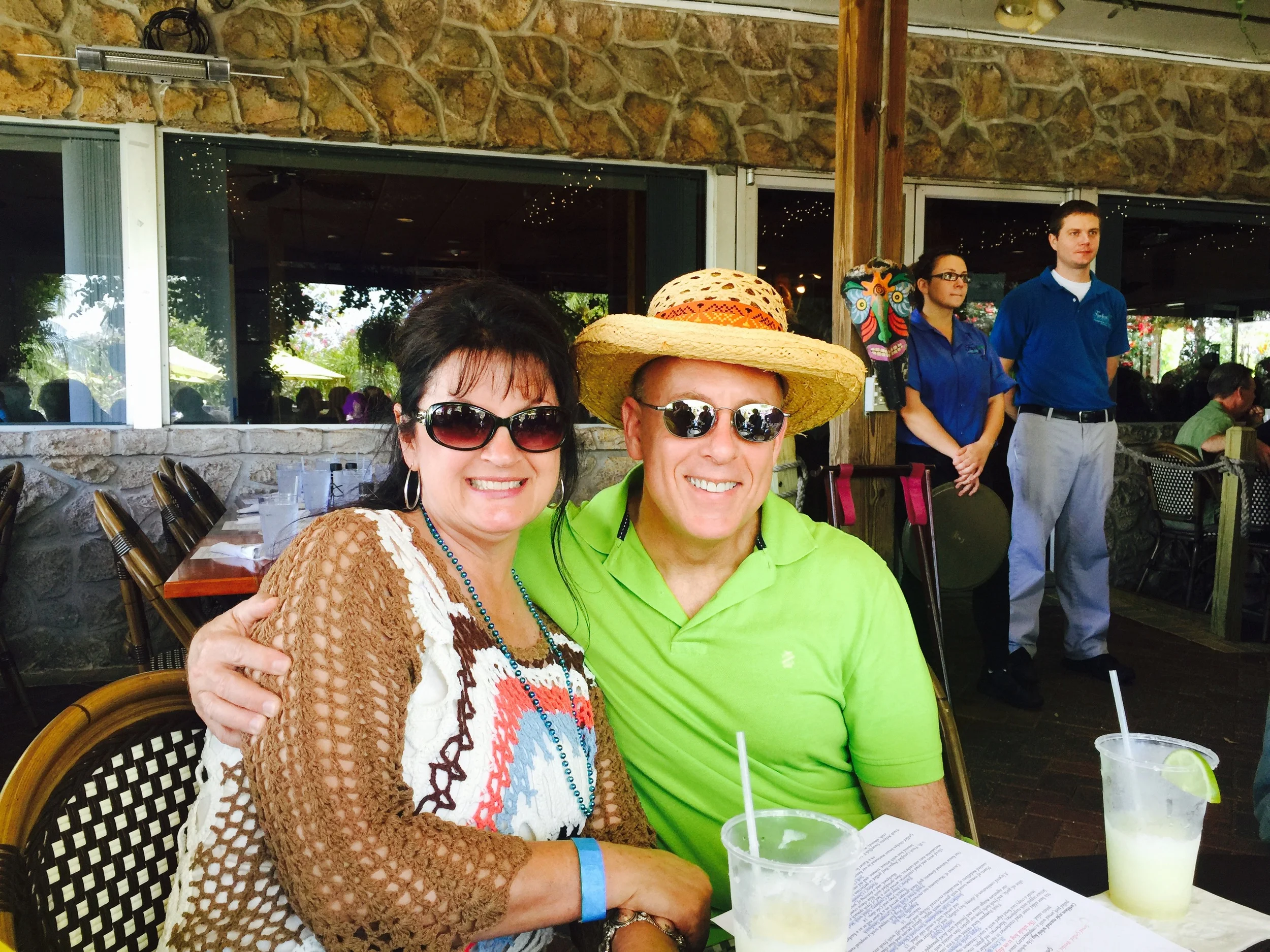 Dr. Joe and RoseLynn Chirillo enjoy the food and music at the fundraiser at Farlows on the Water