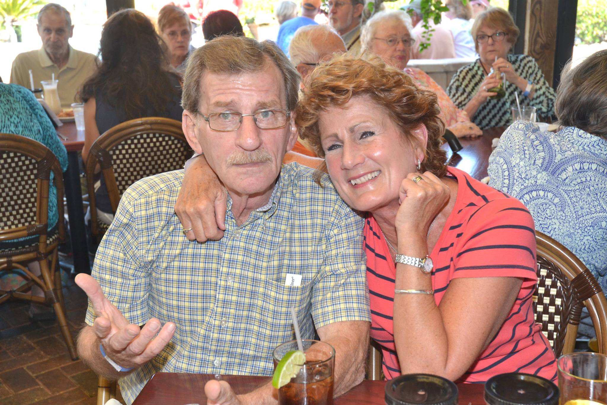 Board member Sue McNamara and her husband Larry at the clinic fundraiser at Farlow's on the Water February 2016