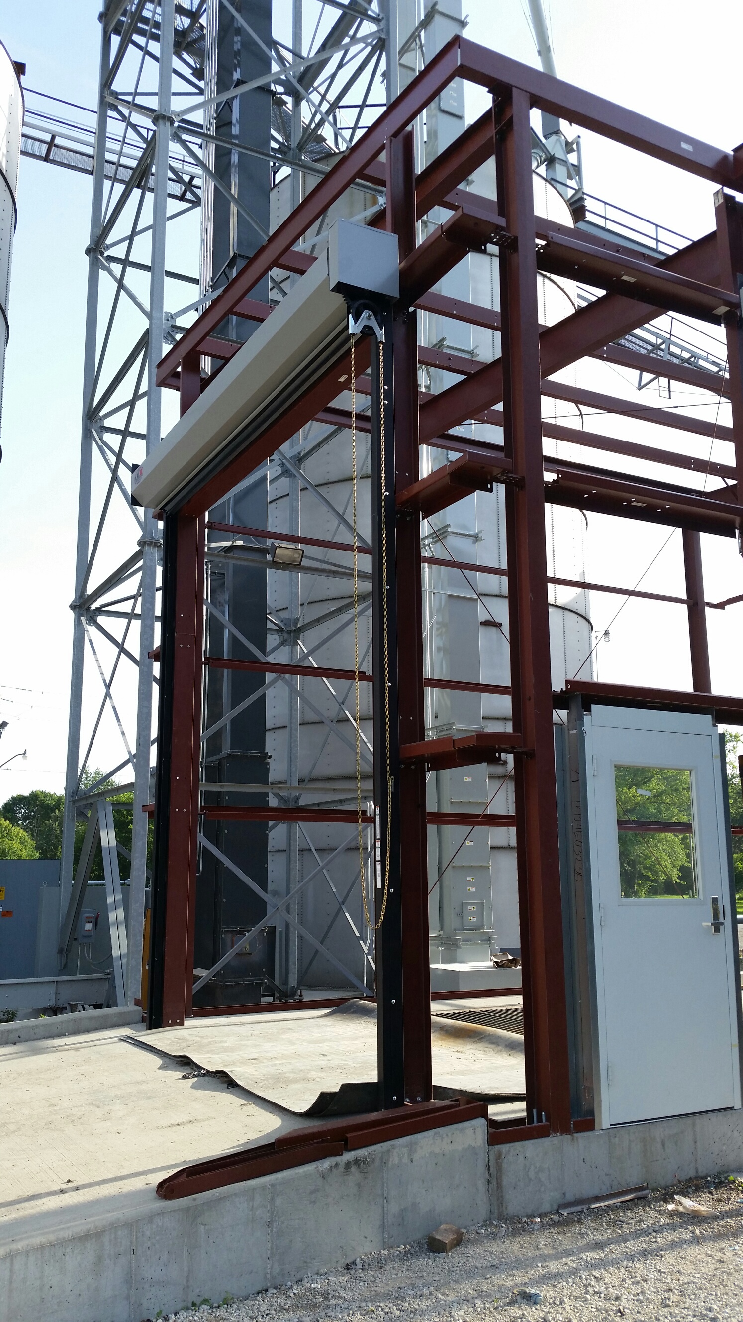 storage roll up doors on Rolling Steel Doors Rice Equipment Co Loading Dock Door Service