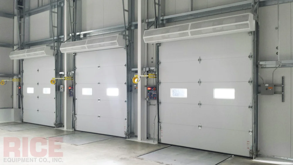 Air Curtains Rice Equipment Co Loading Dock Door Service