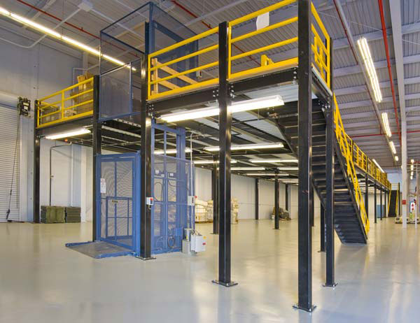 Mezzanine Industrial parts and material freight lift st louis mo.jpg