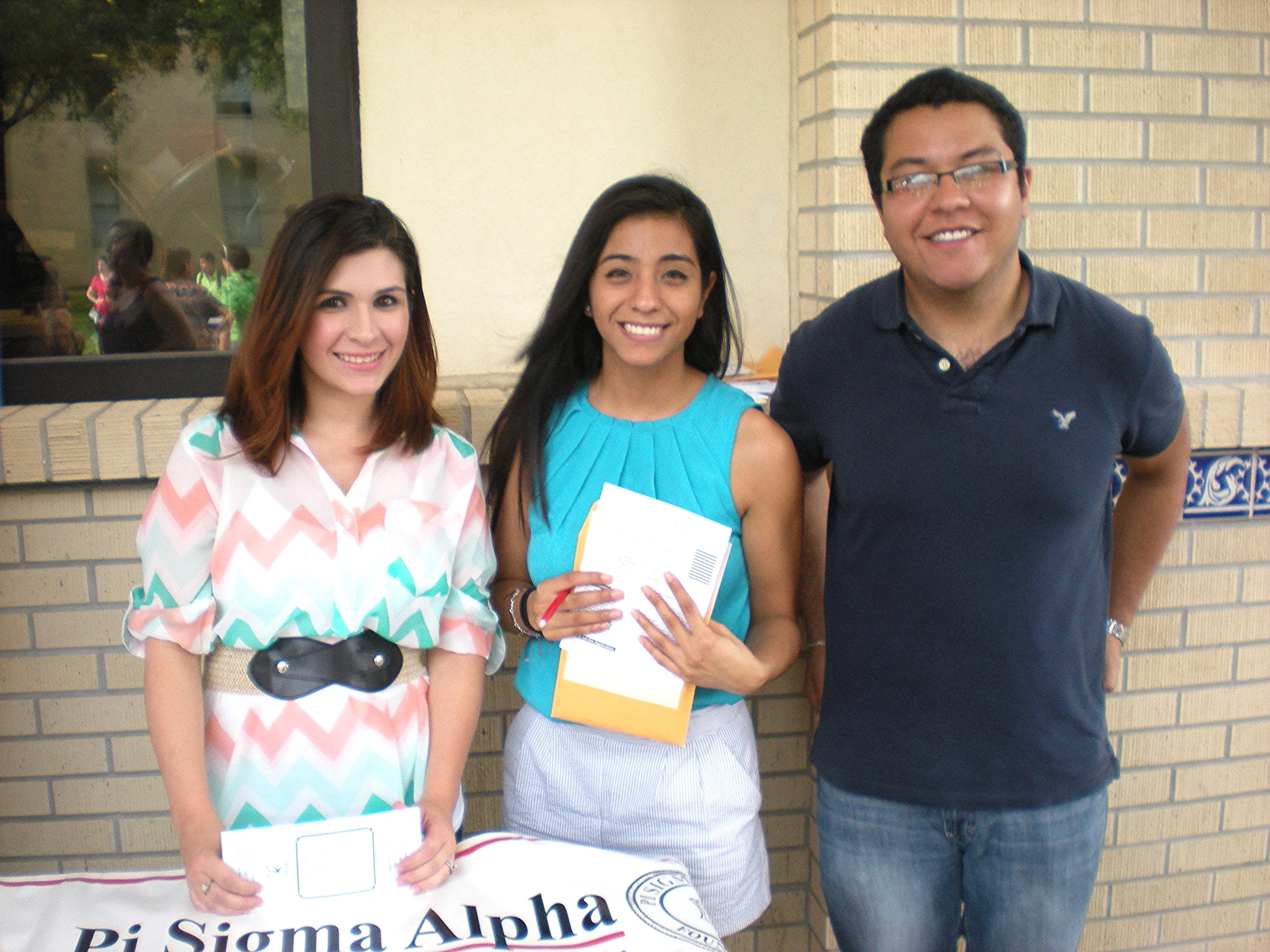 My Political Science Honors Students Registering Voters, Sept 2014