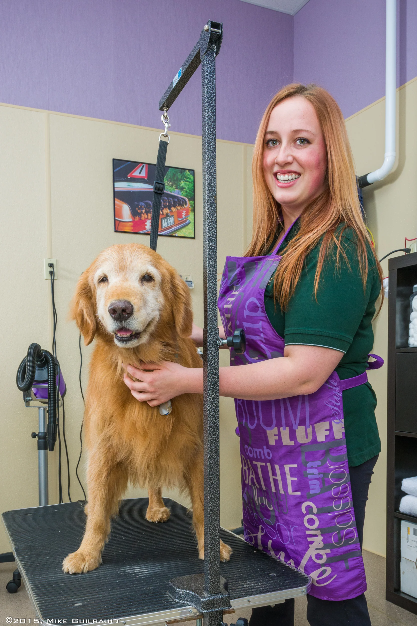 Portrait of a dog groomer