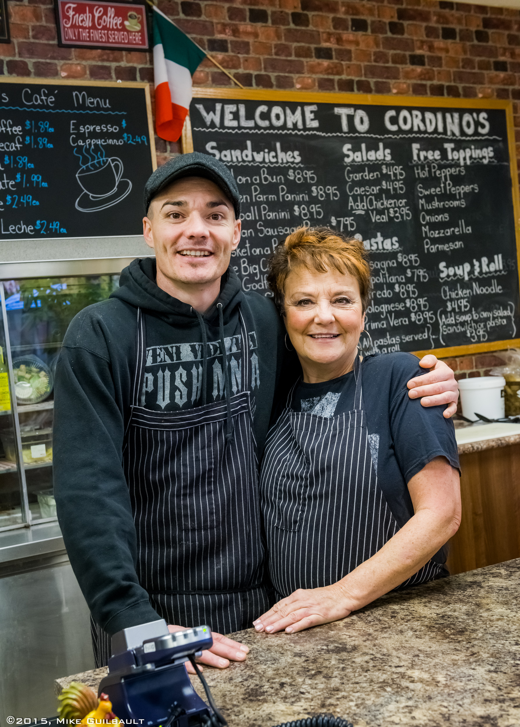 Portrait of Mother and Son business owners